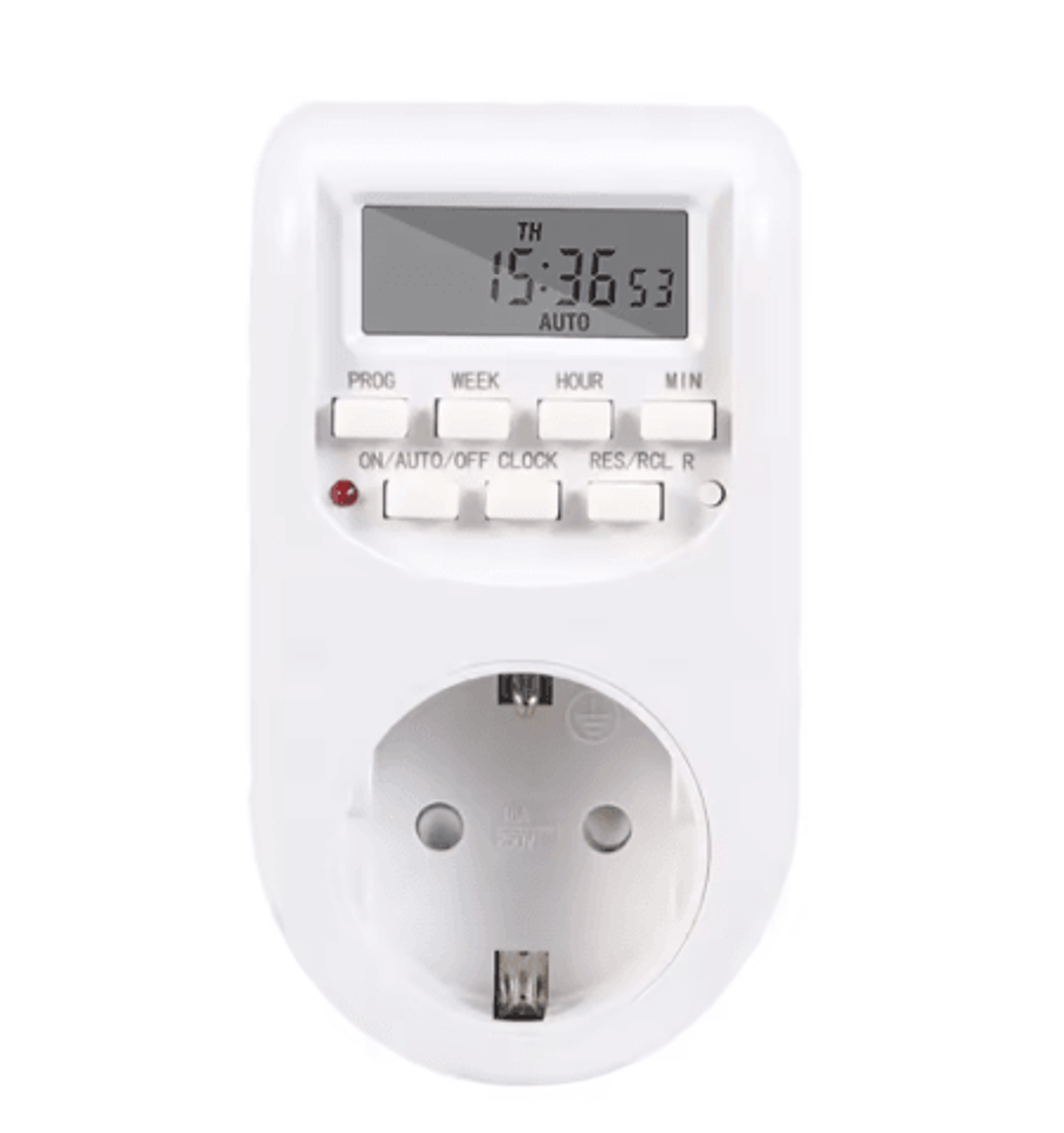 EU Plug Digital Timer Switch  Adjustable Programmable Timing Socket 4