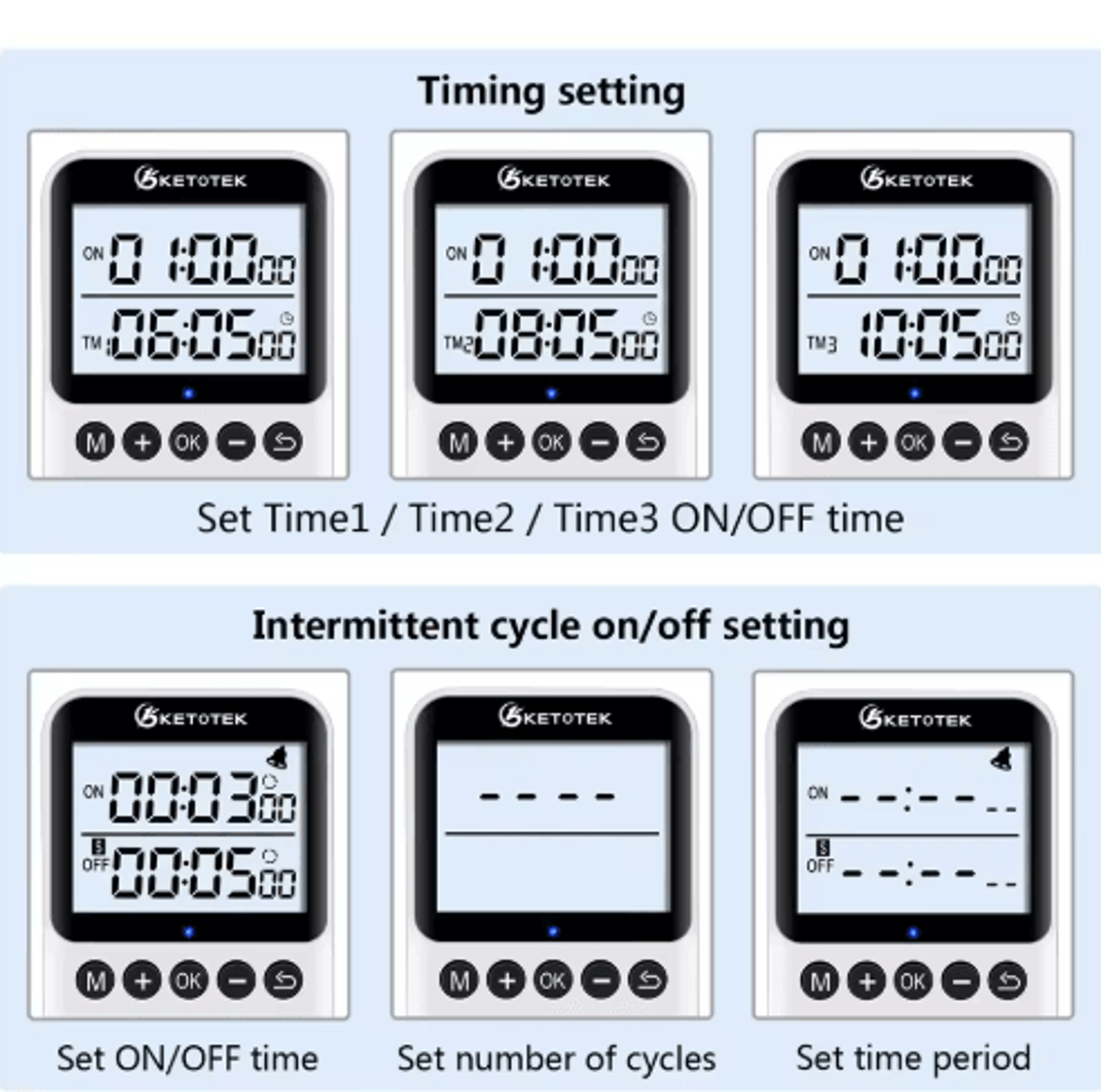 Digital Timer Socket  Intelligent Countdown Outlet With EUUKUS Plug Options 4