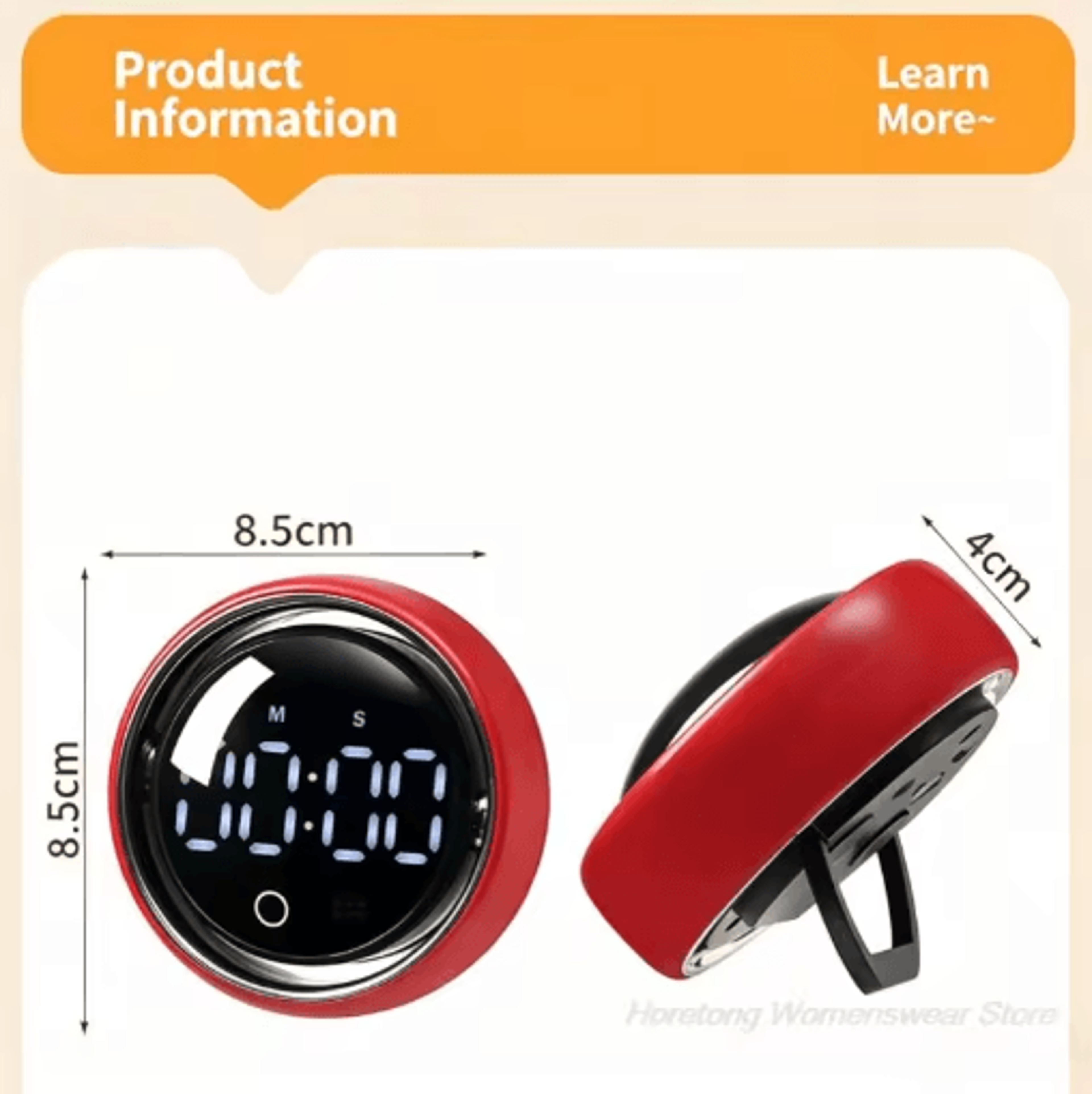Smart Magnetic Rotary Timer  Voice Control Rechargeable Digital Countdown Timer 7