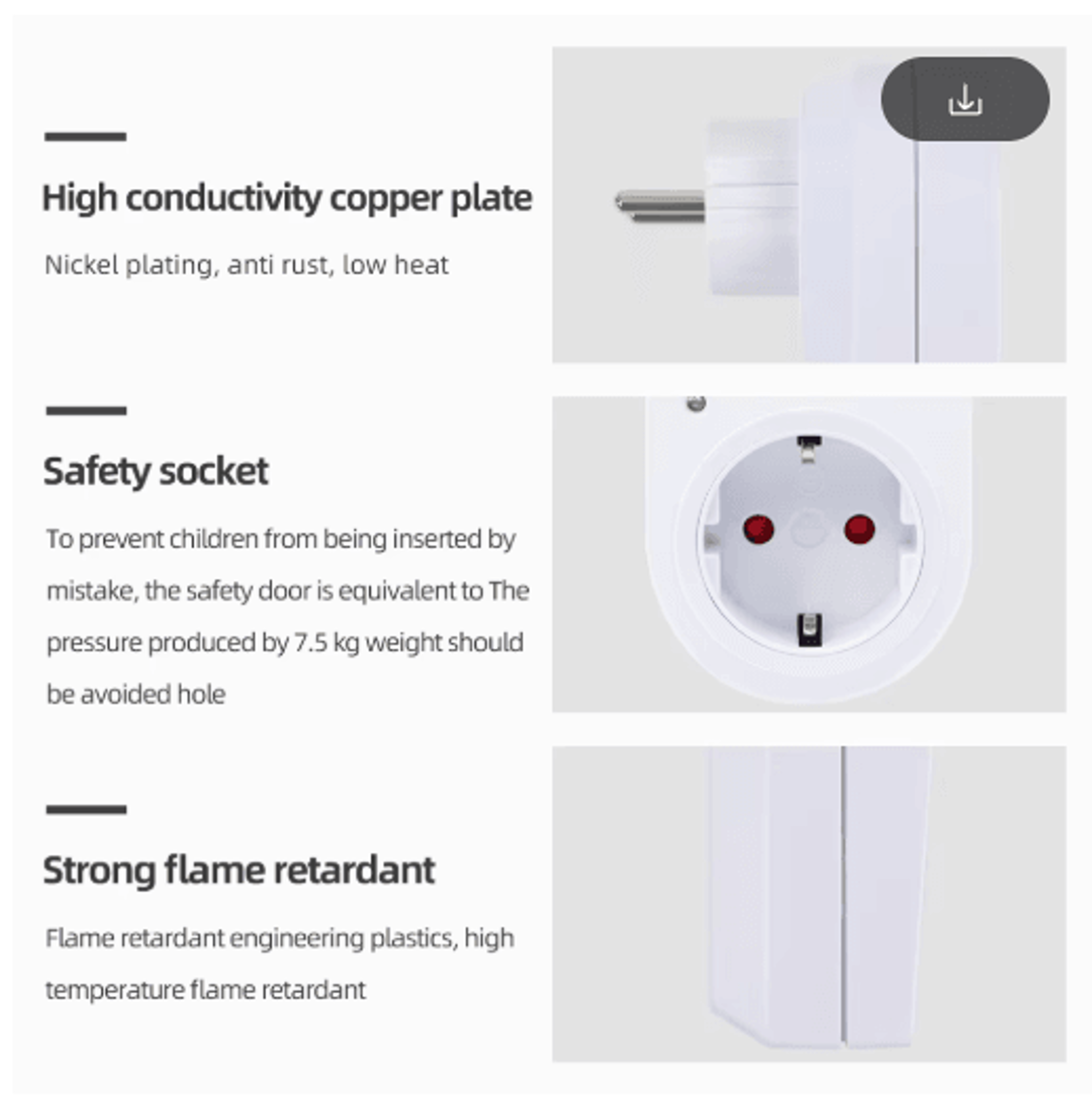 TM02 Digital Timer Outlet  1224 Hour Programmable Cyclic Timing Socket 10