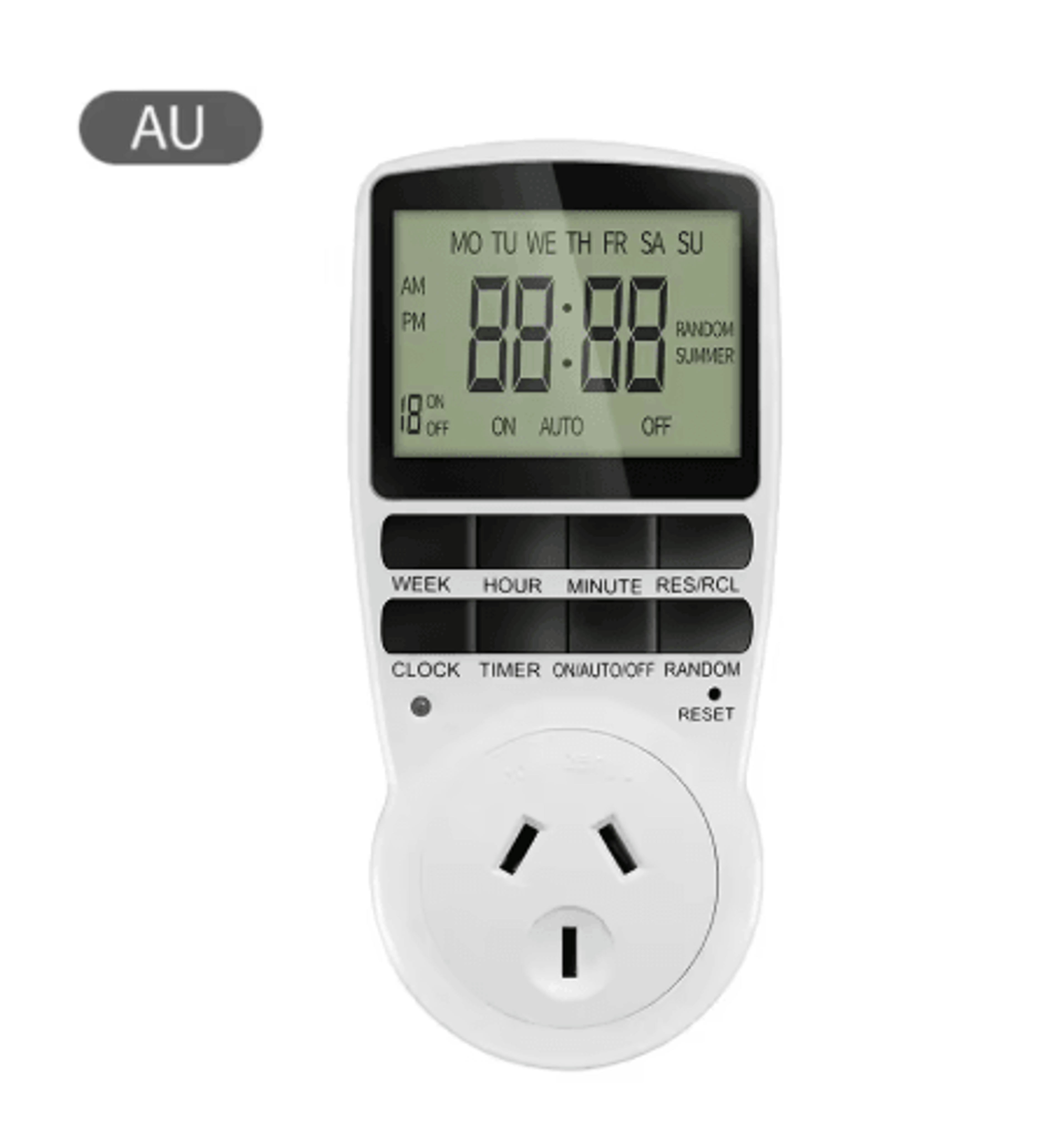 220V Programmable Digital Timer Outlet  Electronic Timing Socket 2