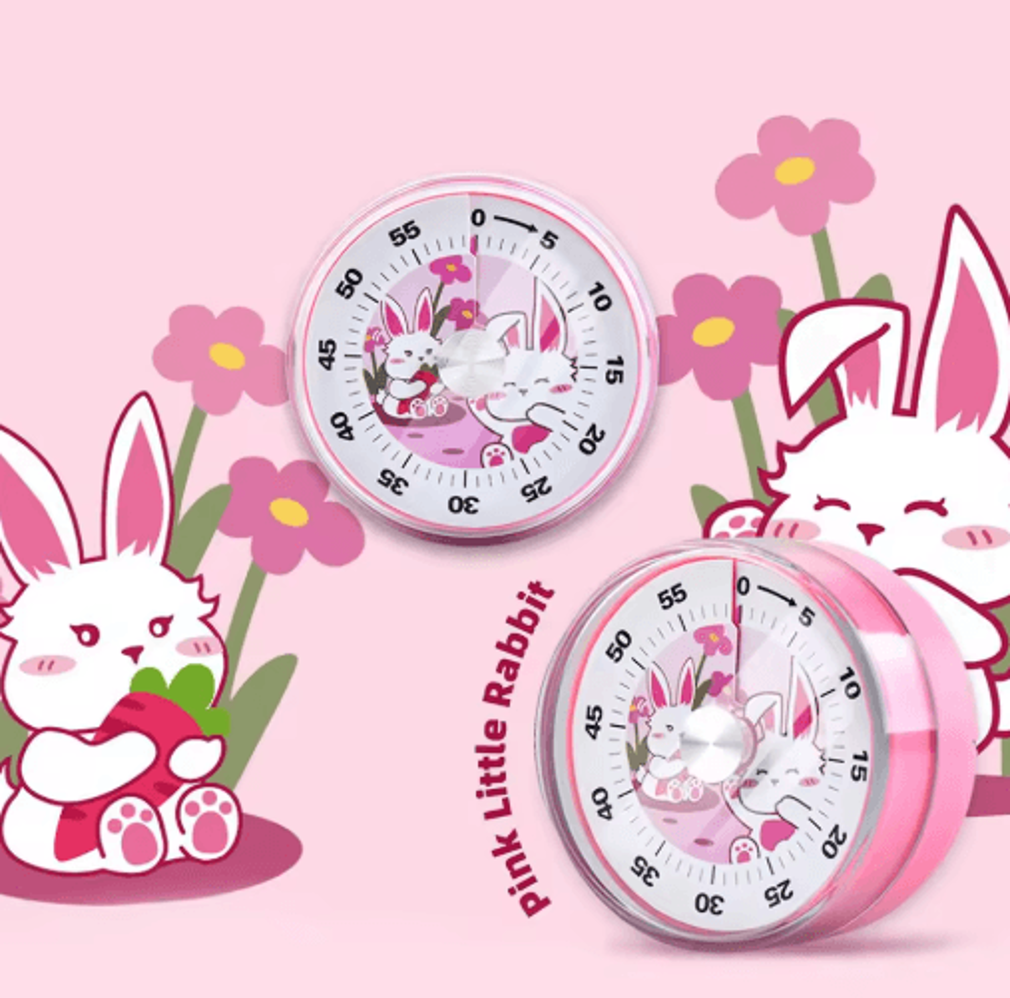 60Minute Magnetic Visual Timer  Mechanical Countdown Alarm 6