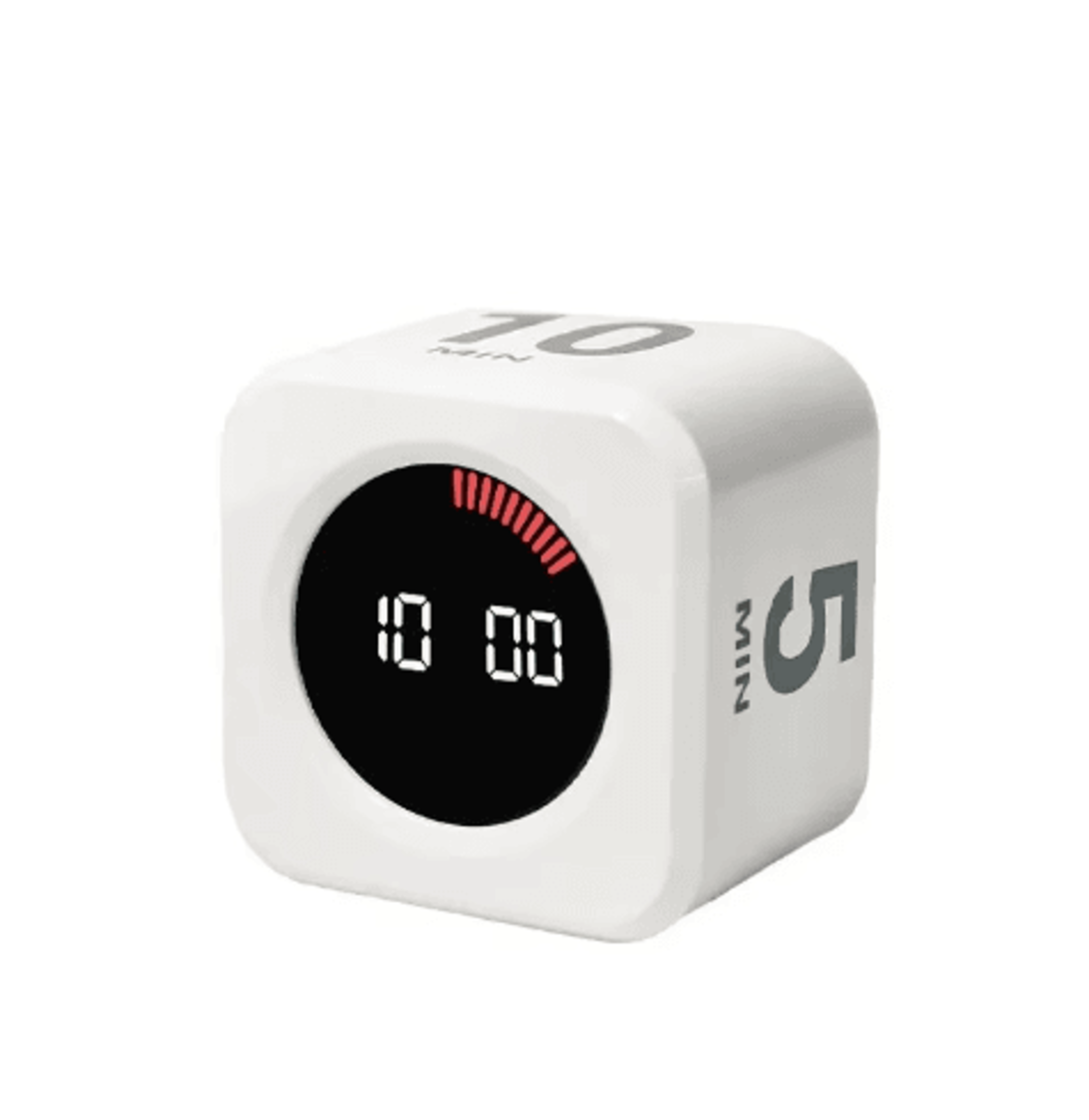 Rechargeable Digital Cube Timer  Gravity Flip Visual Countdown With 4 Presets 3
