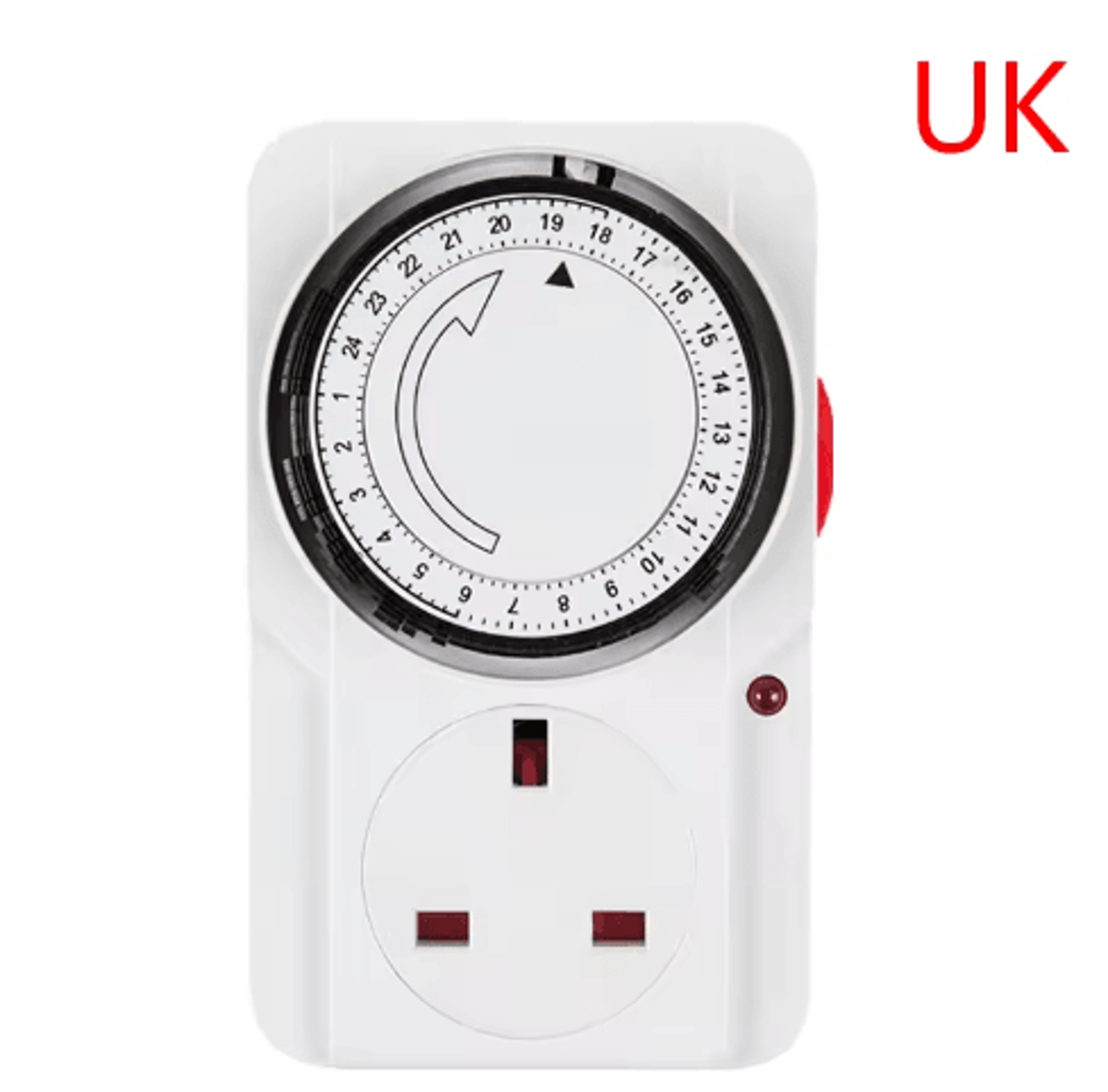 24Hour Mechanical Timer Socket  220V Cyclic Appliance Timing Switch 3