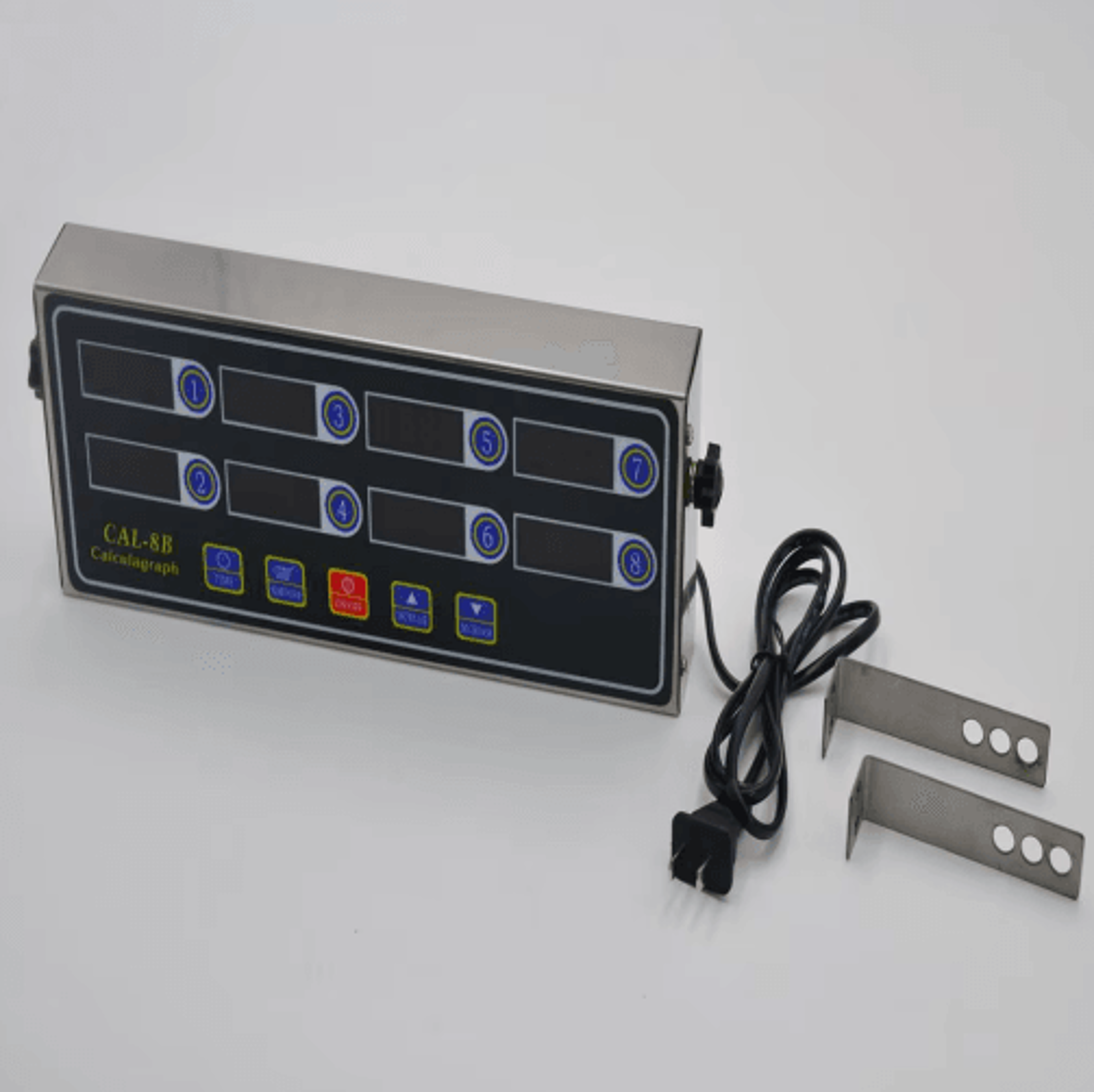 CAL8B Portable 8Channel Digital Kitchen Timer  MultiTask Timing Control 2
