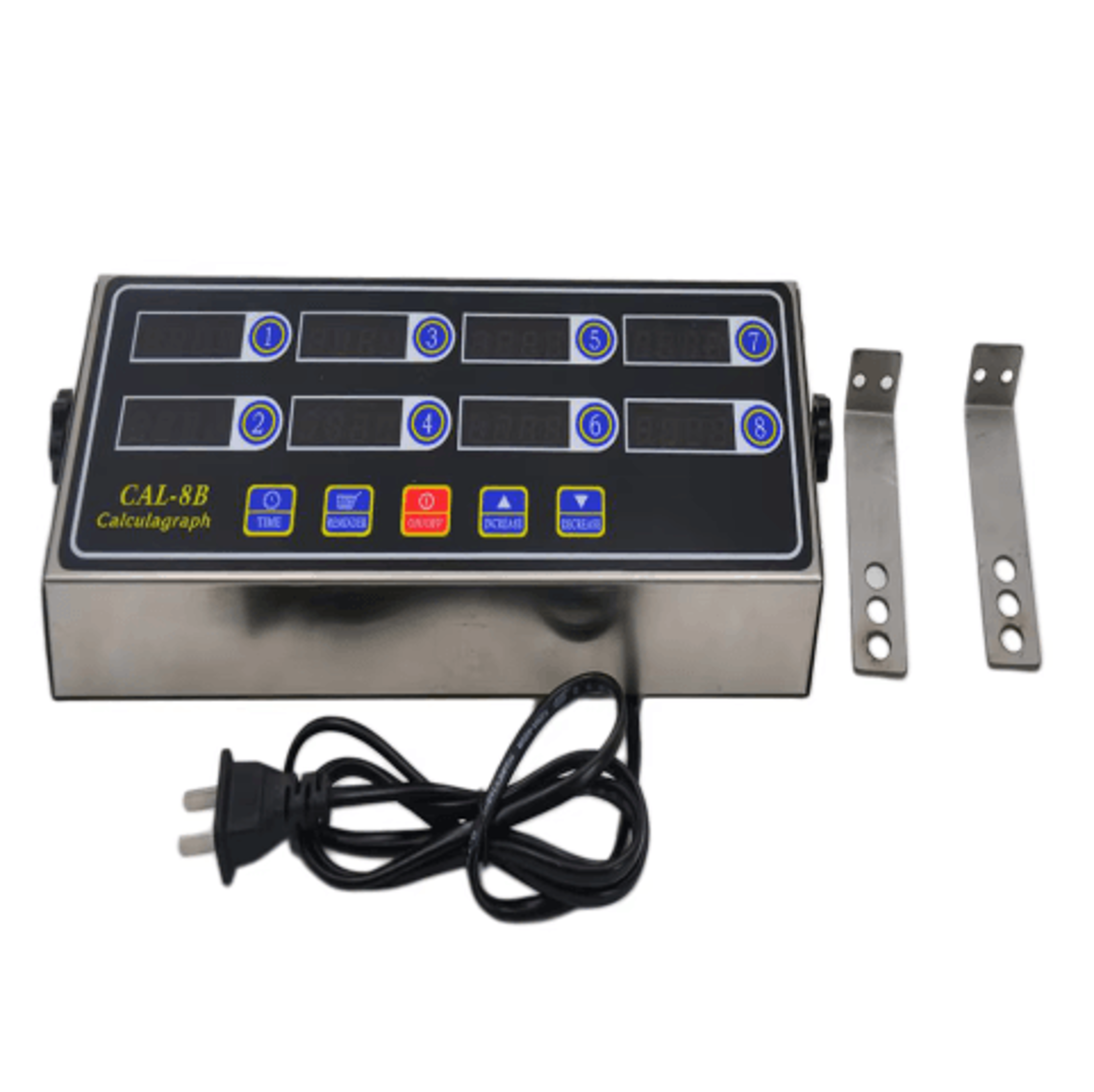 CAL8B Portable 8Channel Digital Kitchen Timer  MultiTask Timing Control 5