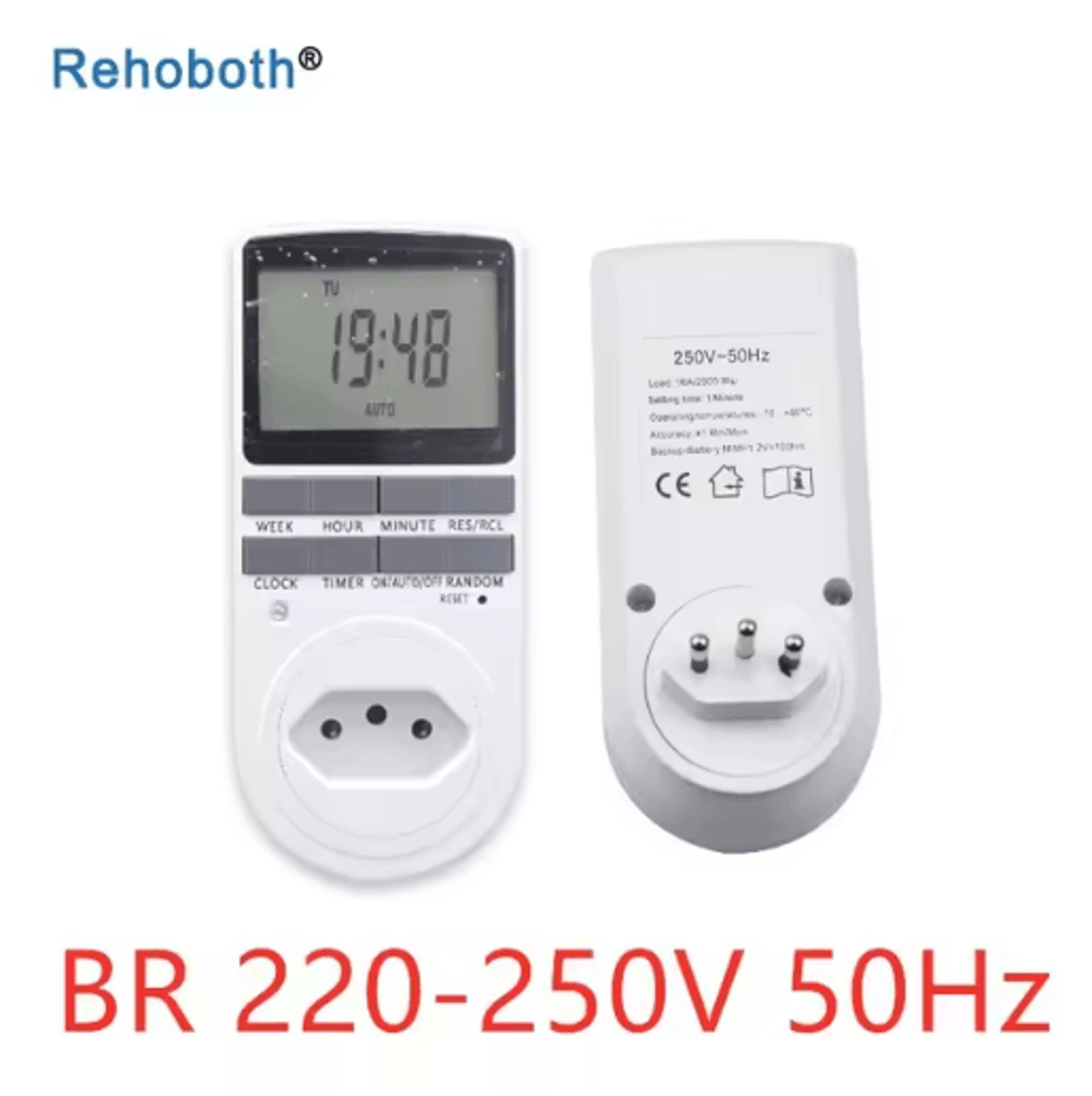 7Day Digital Timer Socket  110V230V Programmable Outlet Switch 1