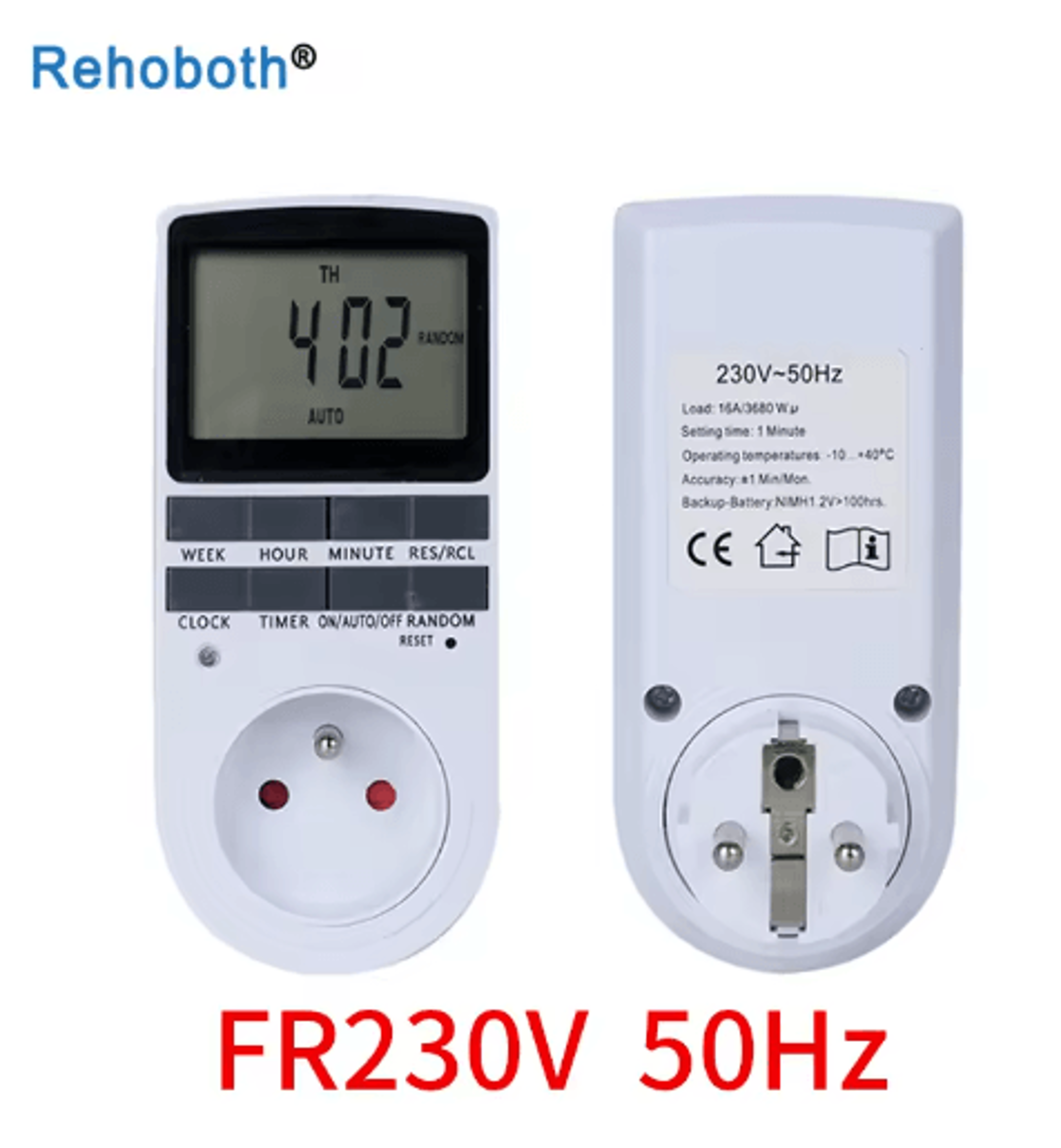 7Day Digital Timer Socket  110V230V Programmable Outlet Switch 5