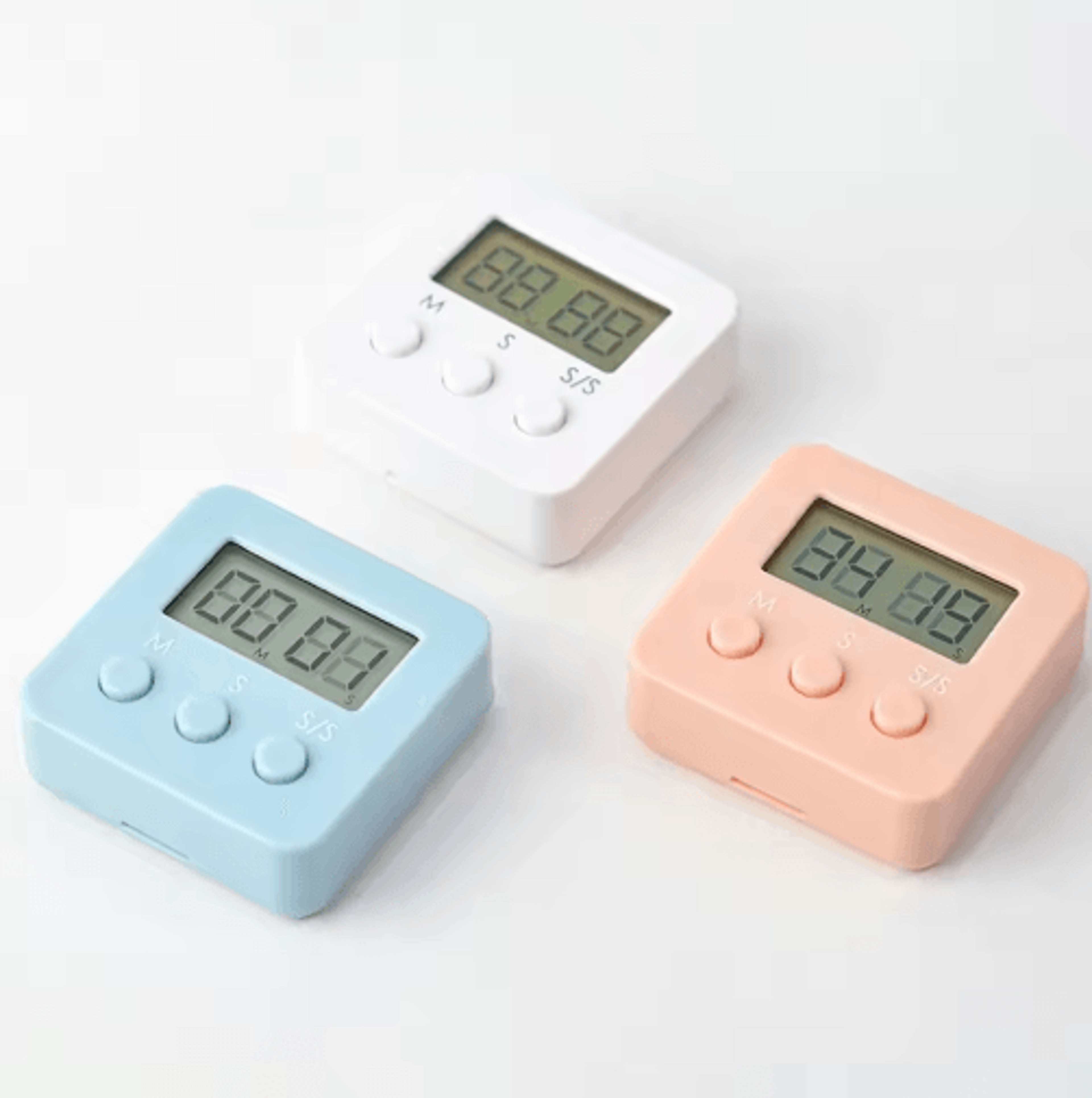 Digital LCD Kitchen Timer Mute  Loud Alarm With 24Hour Clock 4