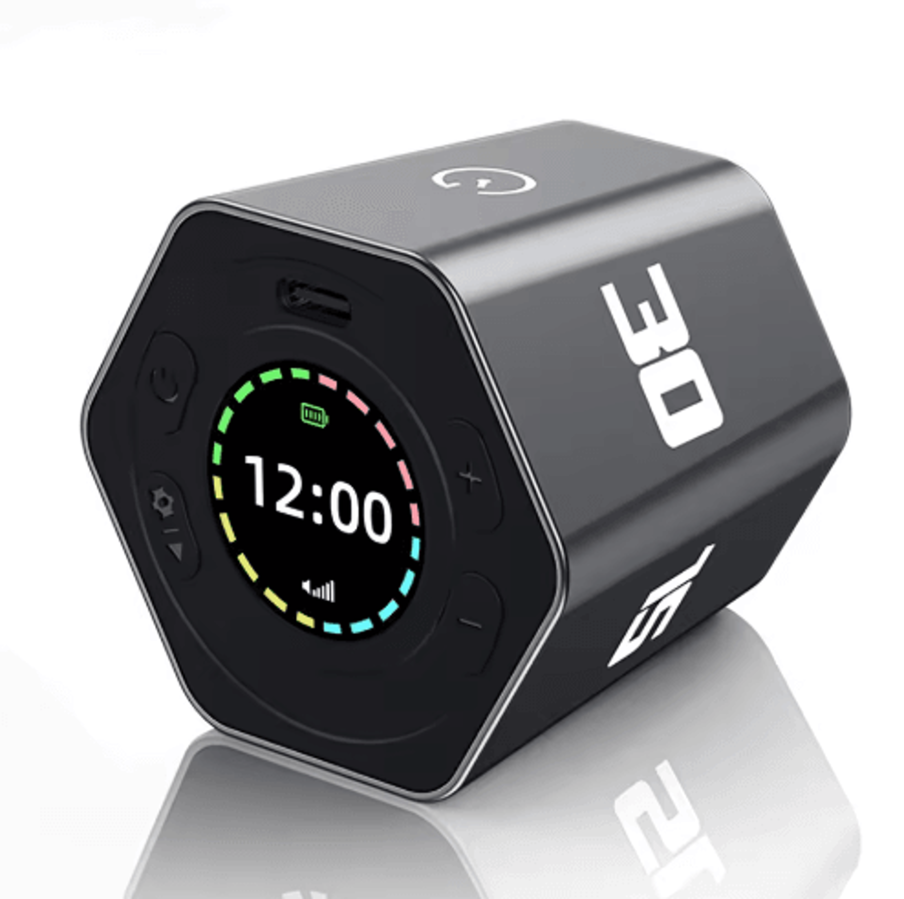 hexagon flip led timer – mute countdown & activity reminder