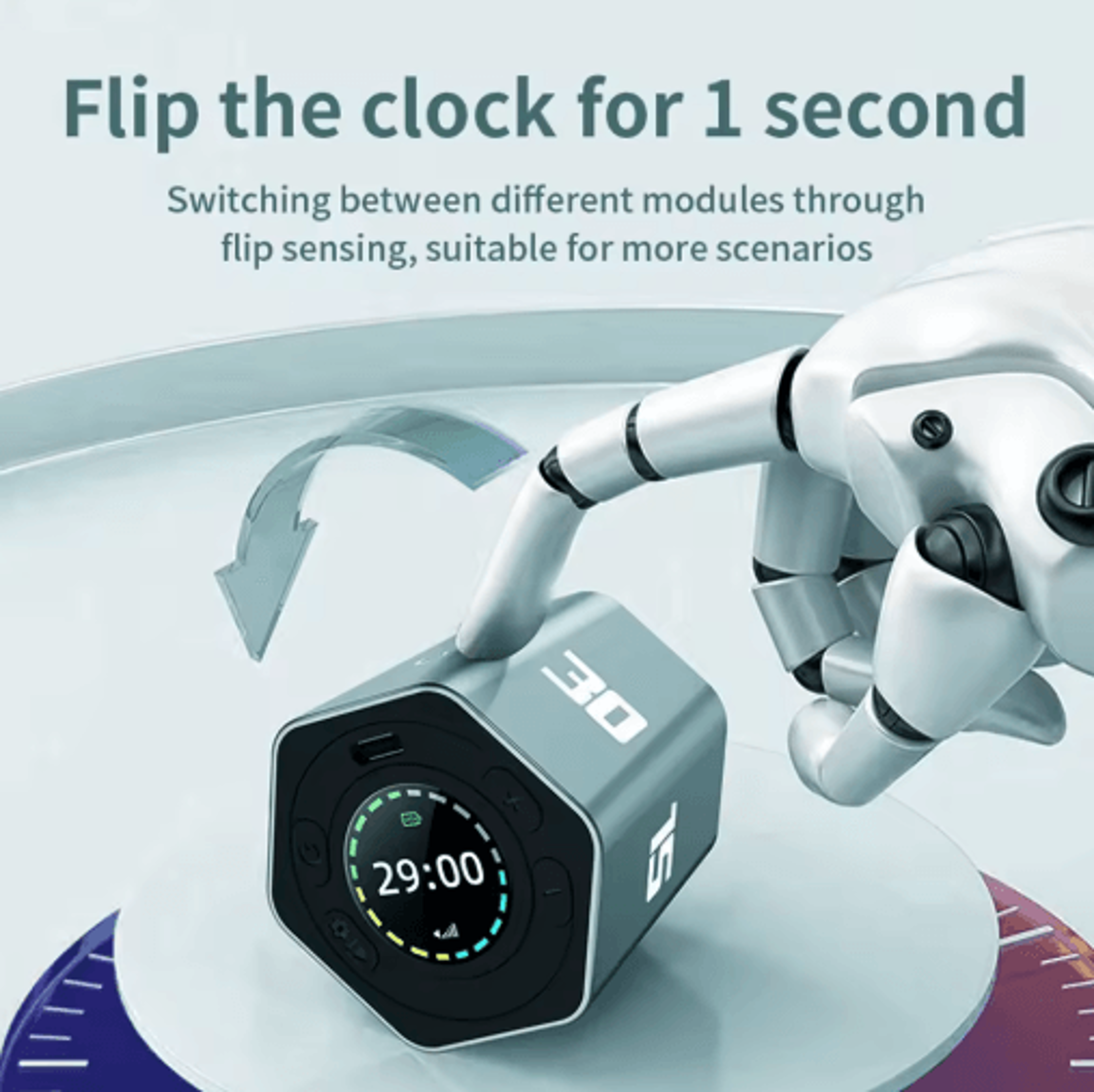 Hexagon Flip LED Timer  Mute Countdown  Long Reminder 6