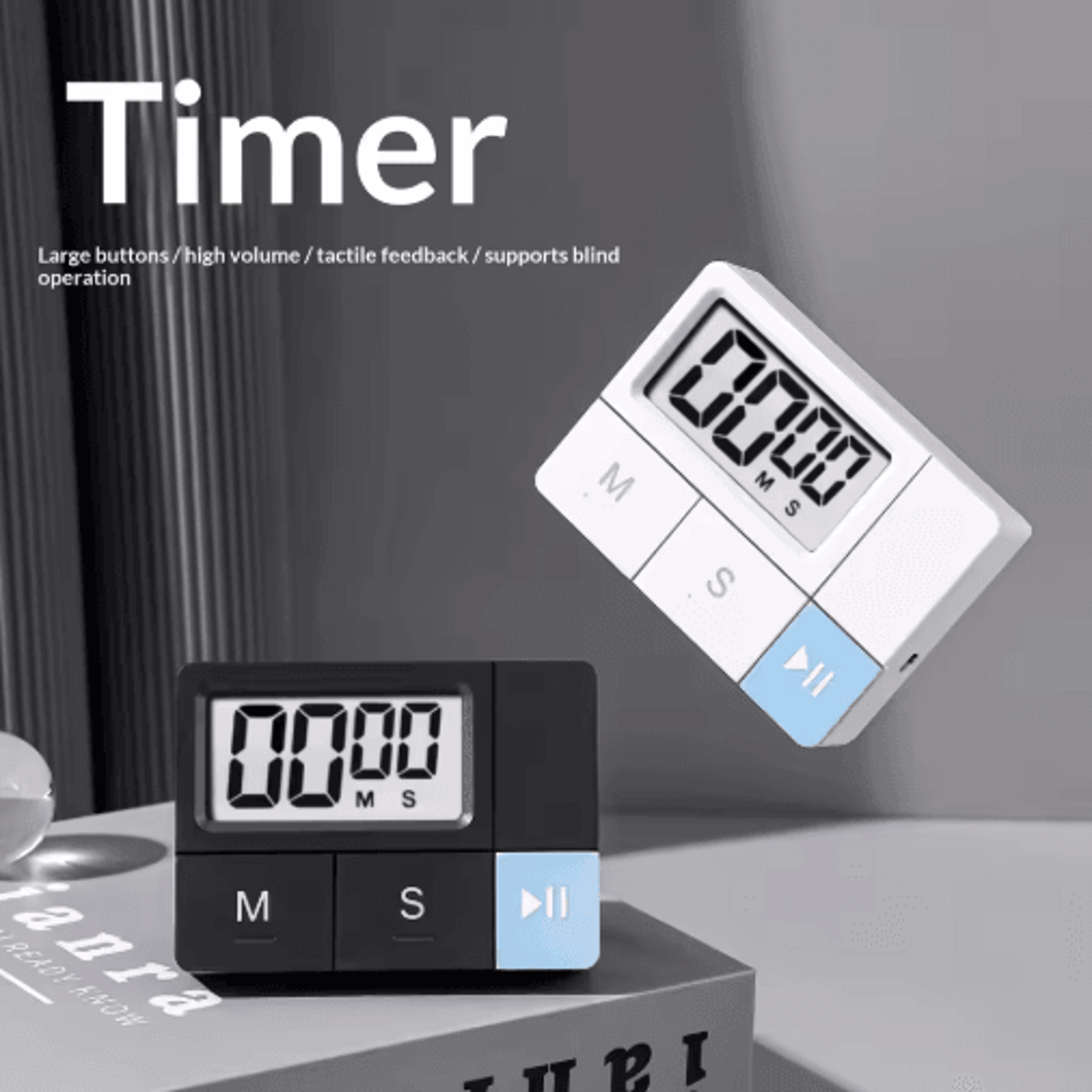 Electronic Visual Kitchen Timer  Cooking  SelfStudy Time Reminder 0