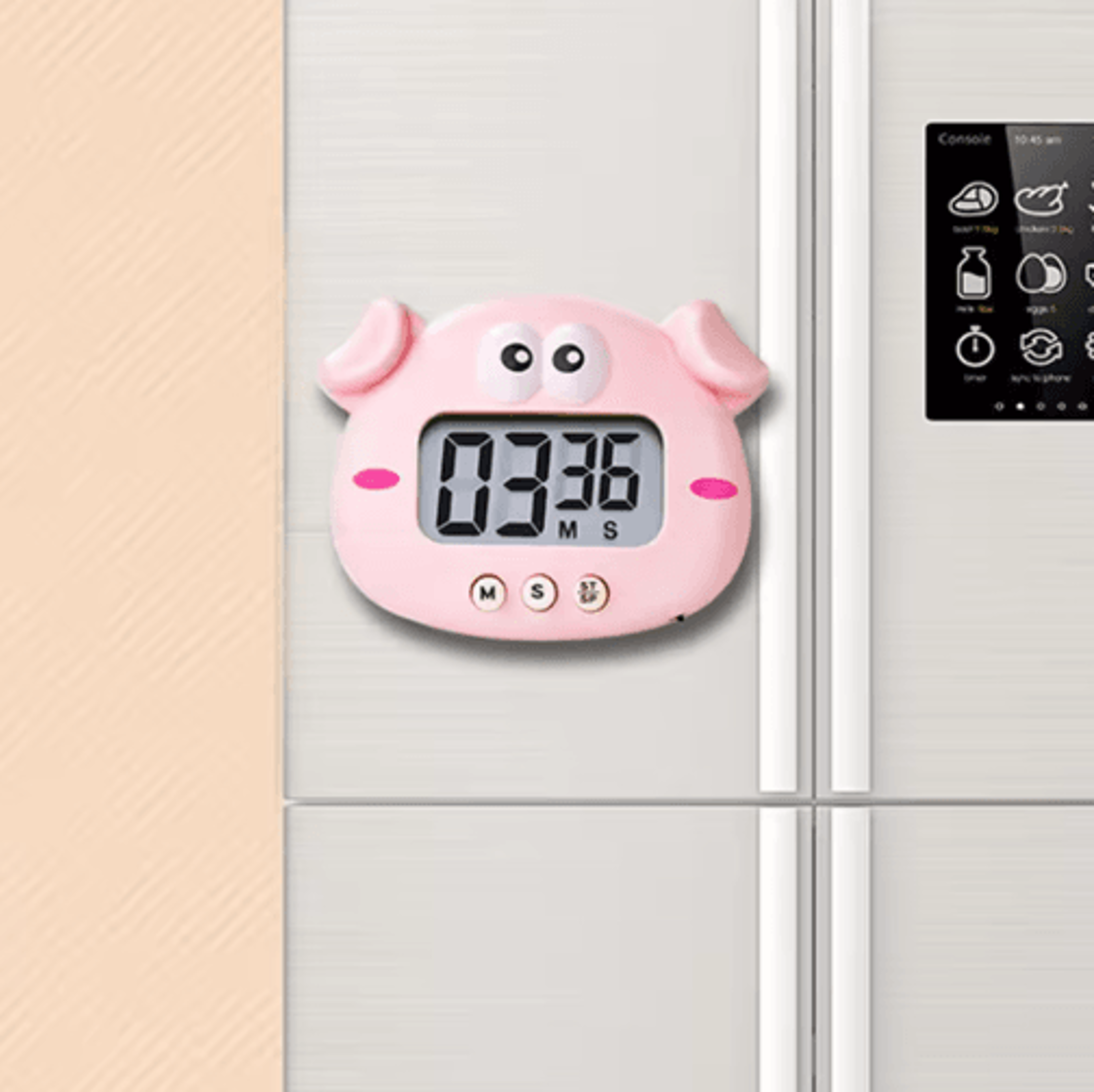 Cute Animal Magnetic Kitchen Timer  LCD Countdown Time Manager 11