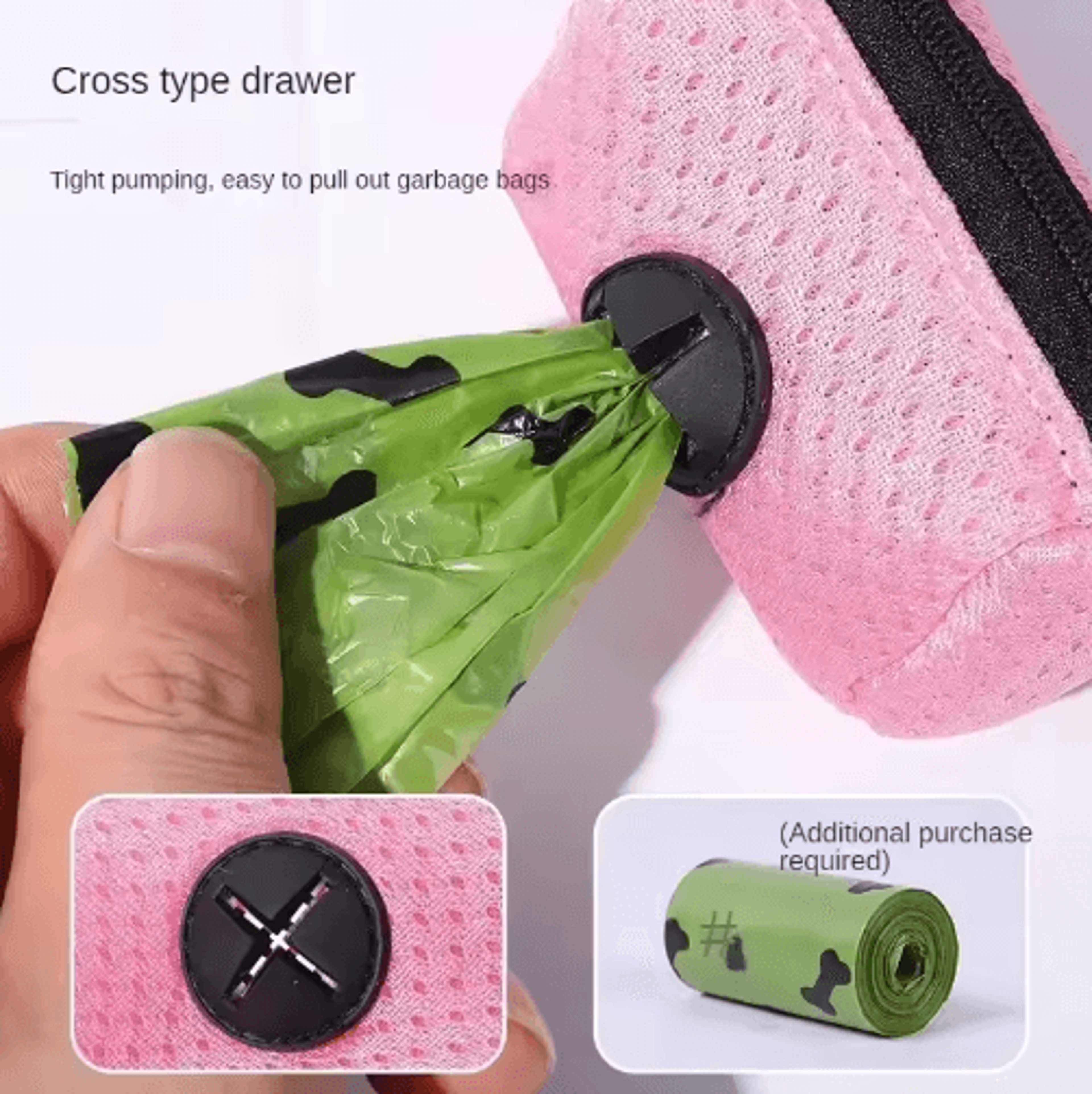 Portable Dog Poop Bag Dispenser  Hanging Pet Waste Bag Holder 5