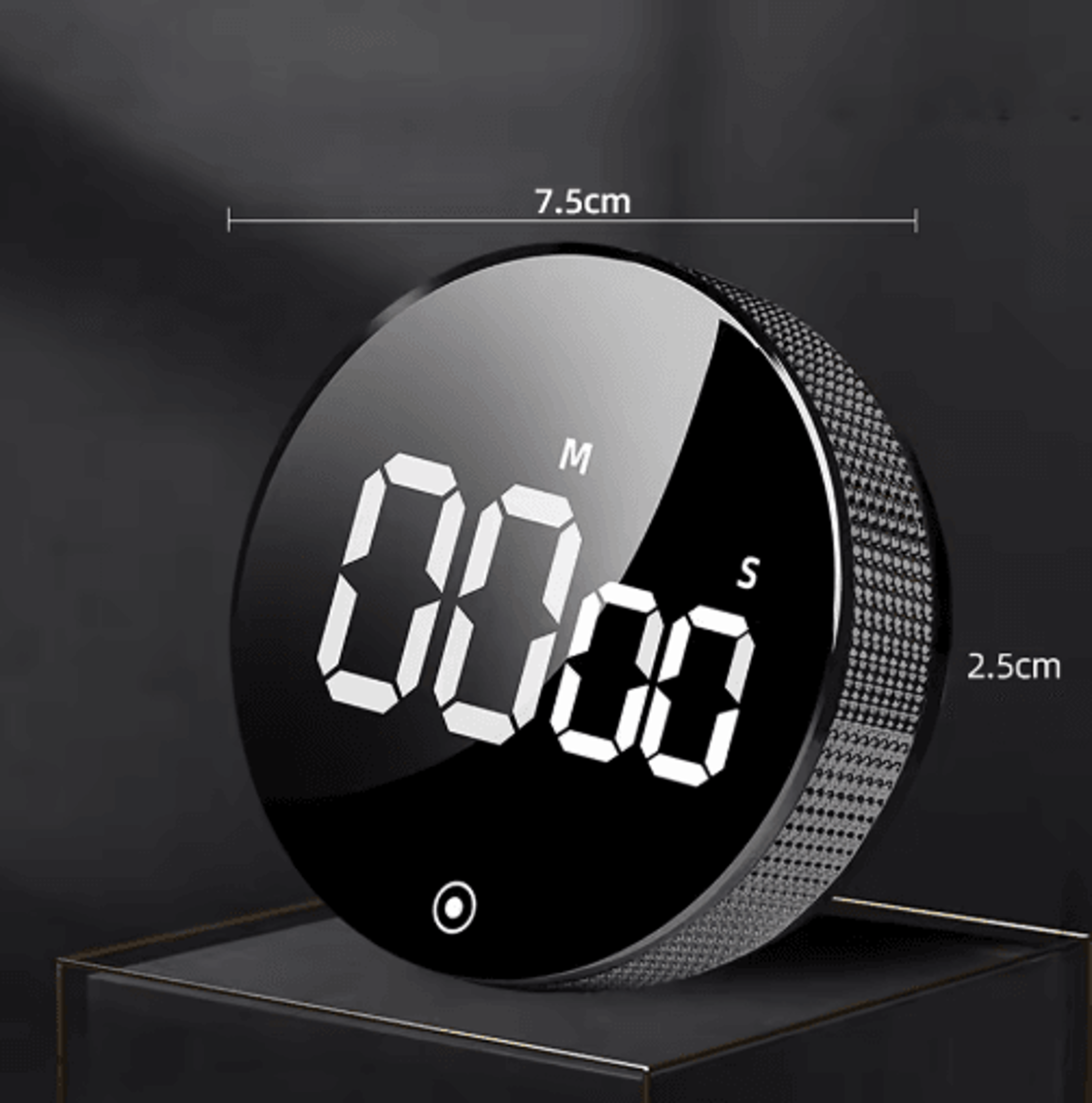 DINRGO Magnetic Kitchen Timer  Rotary Countdown And Stopwatch 2