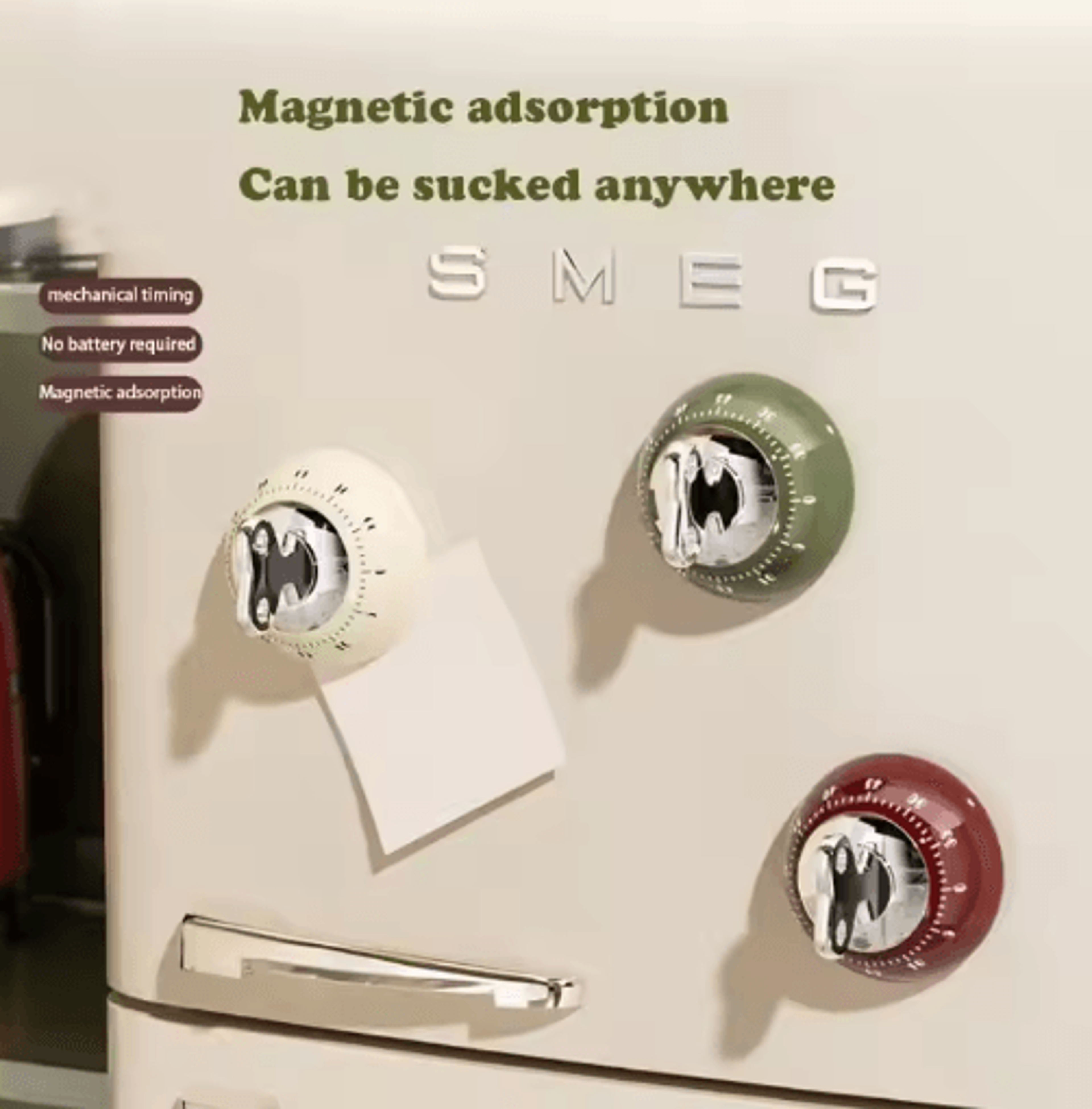 60Minute Magnetic Countdown Timer  Kitchen  Study Reminder 7