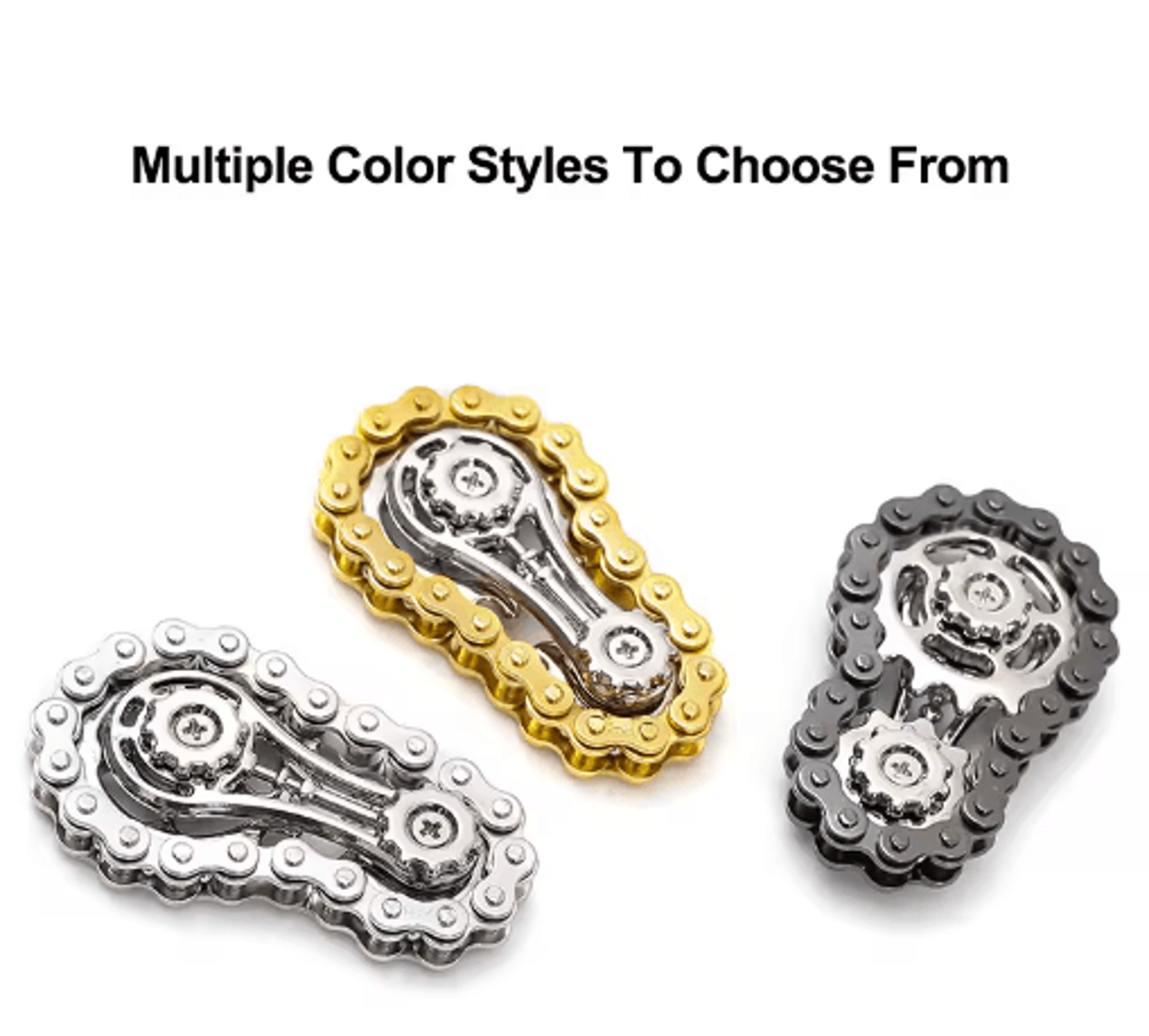 Metal Sprocket Fidget Spinner  Bike Chain Fingertip Gyro Toy 6
