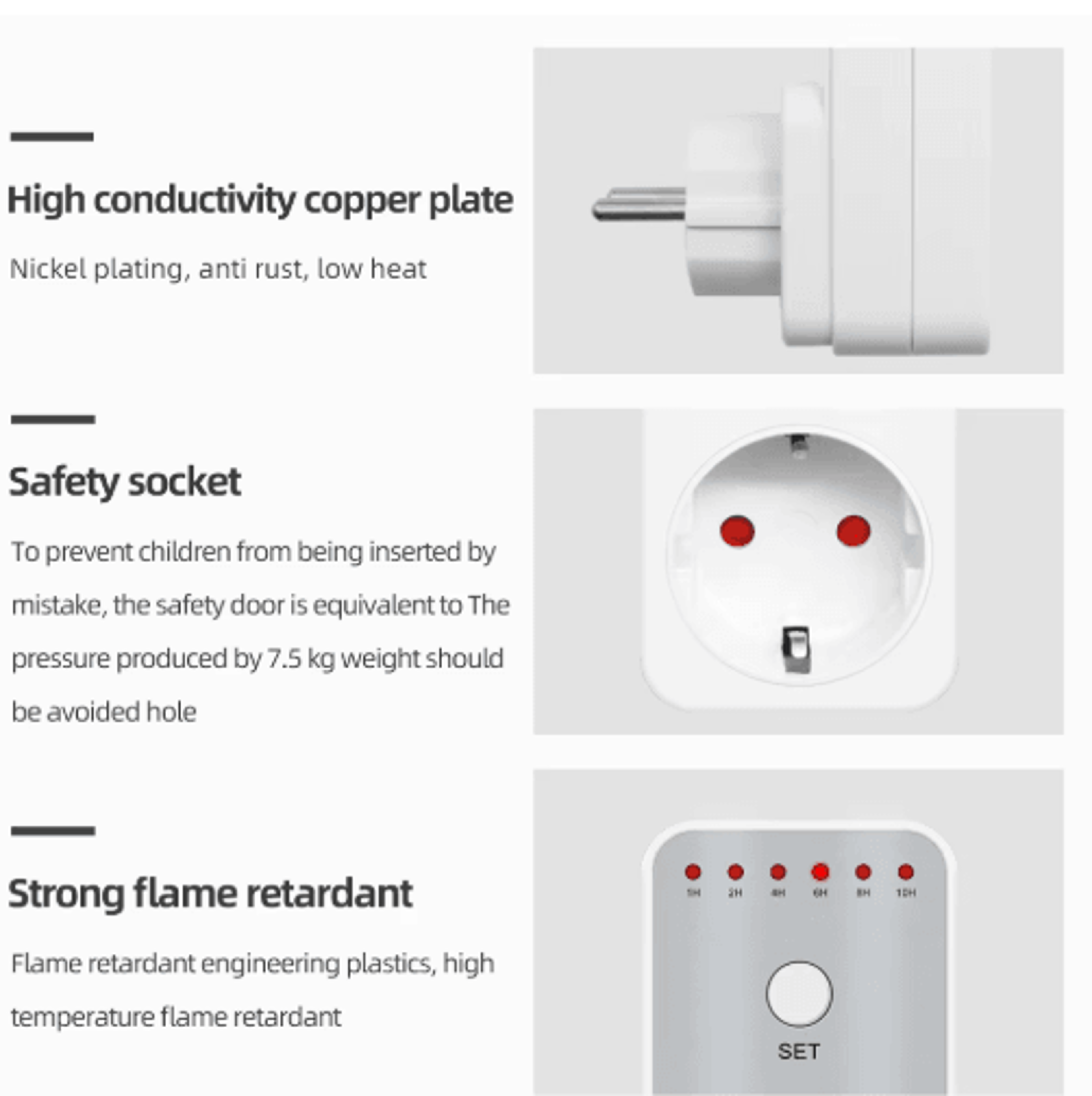 TM04 10Hour Countdown Timer Socket  Electronic PlugIn Switch 11