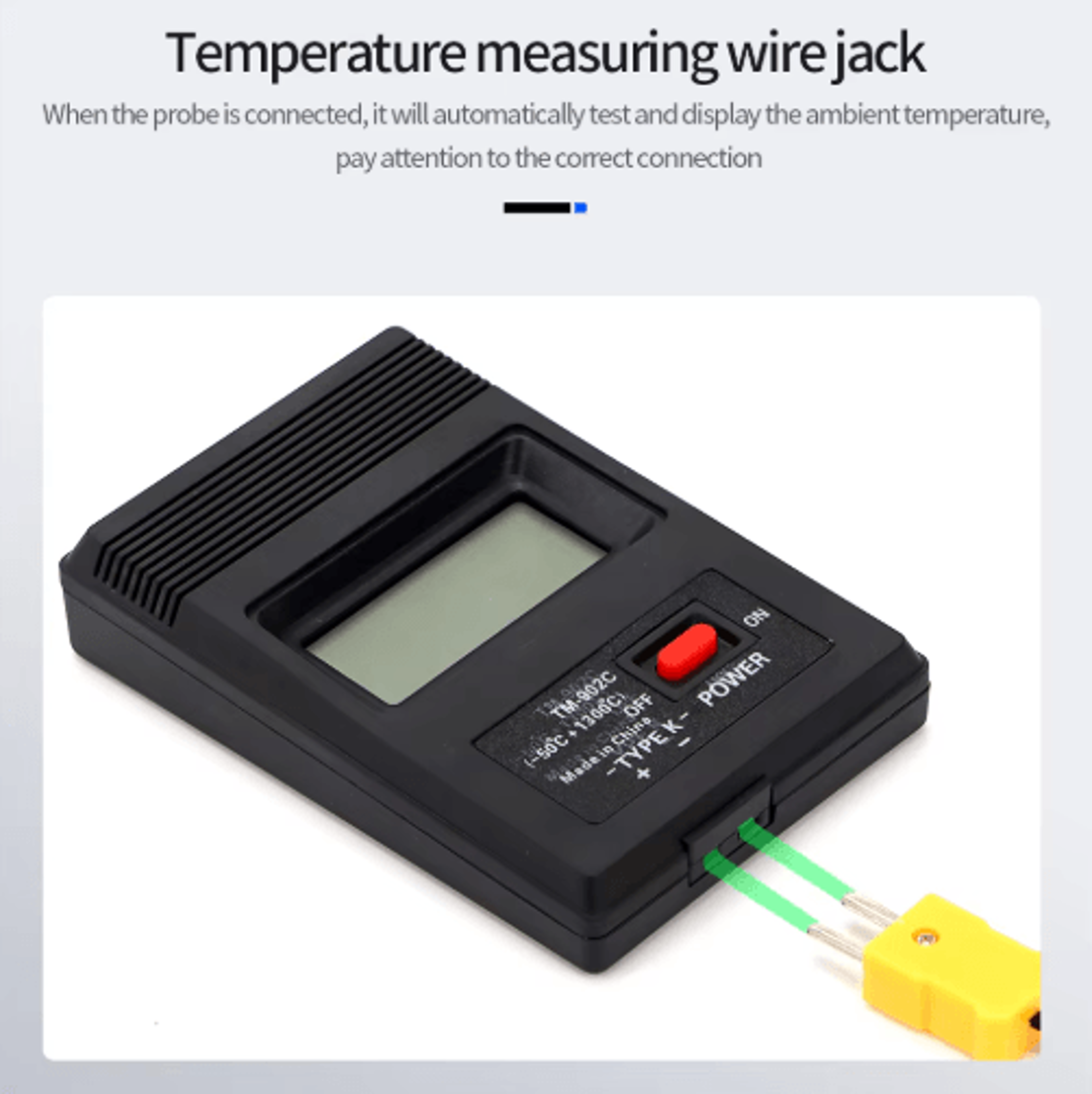 TM902C KType Digital Thermometer  Thermocouple Temperature Meter 2