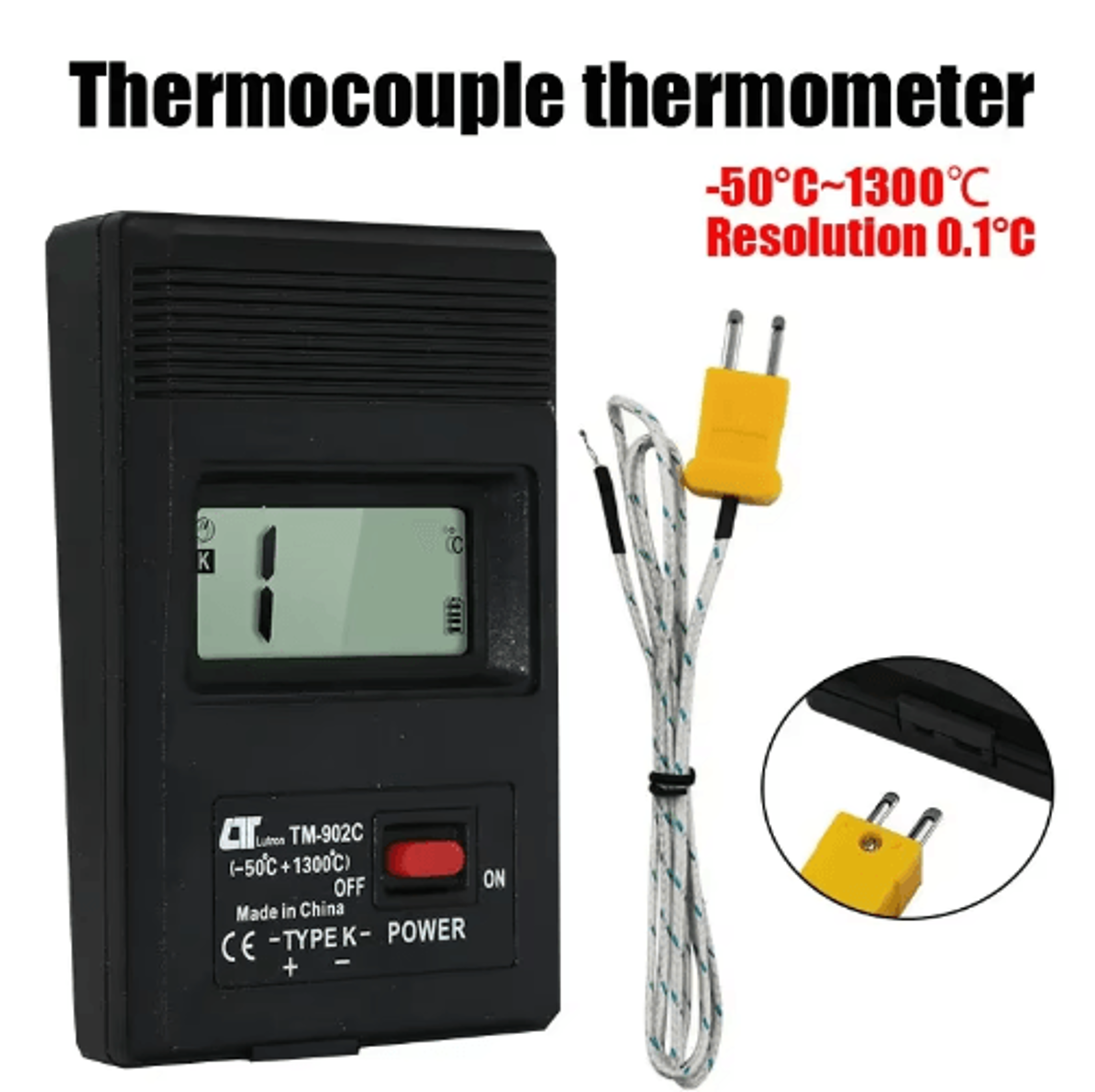 TM902C KType Digital Thermometer  Thermocouple Temperature Meter 0
