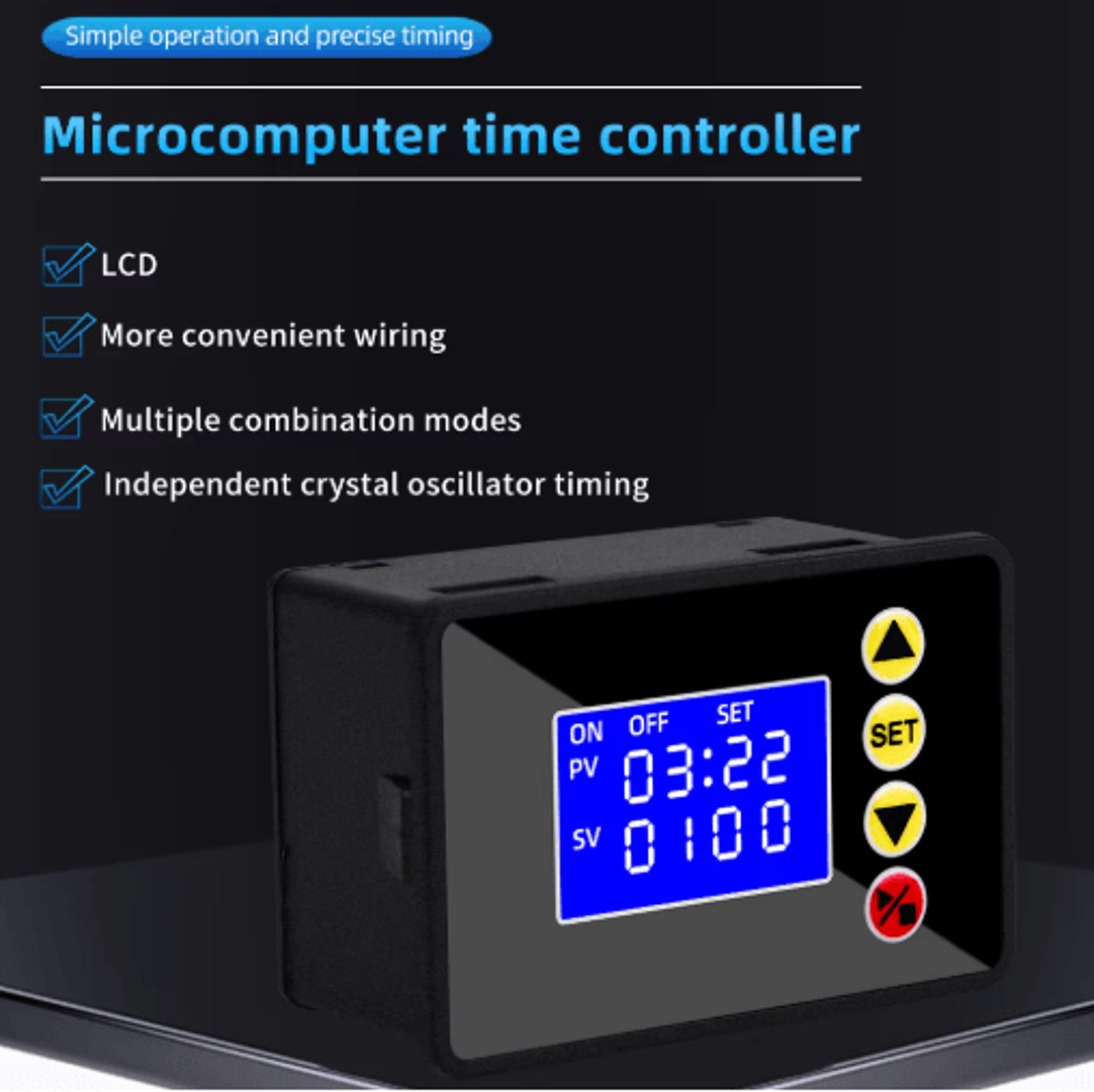 Programmable Digital Timer Relay  Delay  Cycle OnOff Controller 8