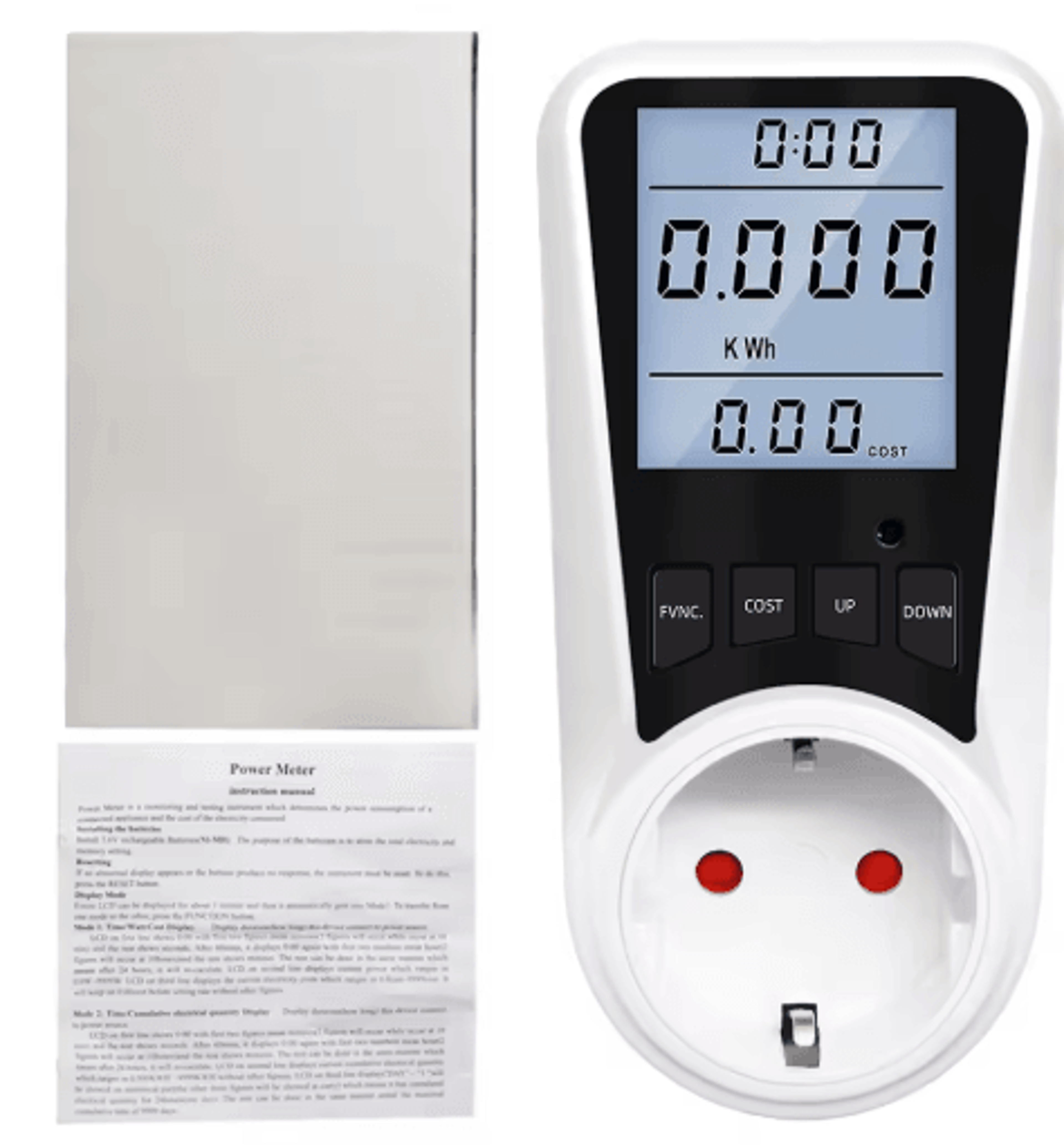 digital wattmeter – backlit ac energy & electricity usage monitor