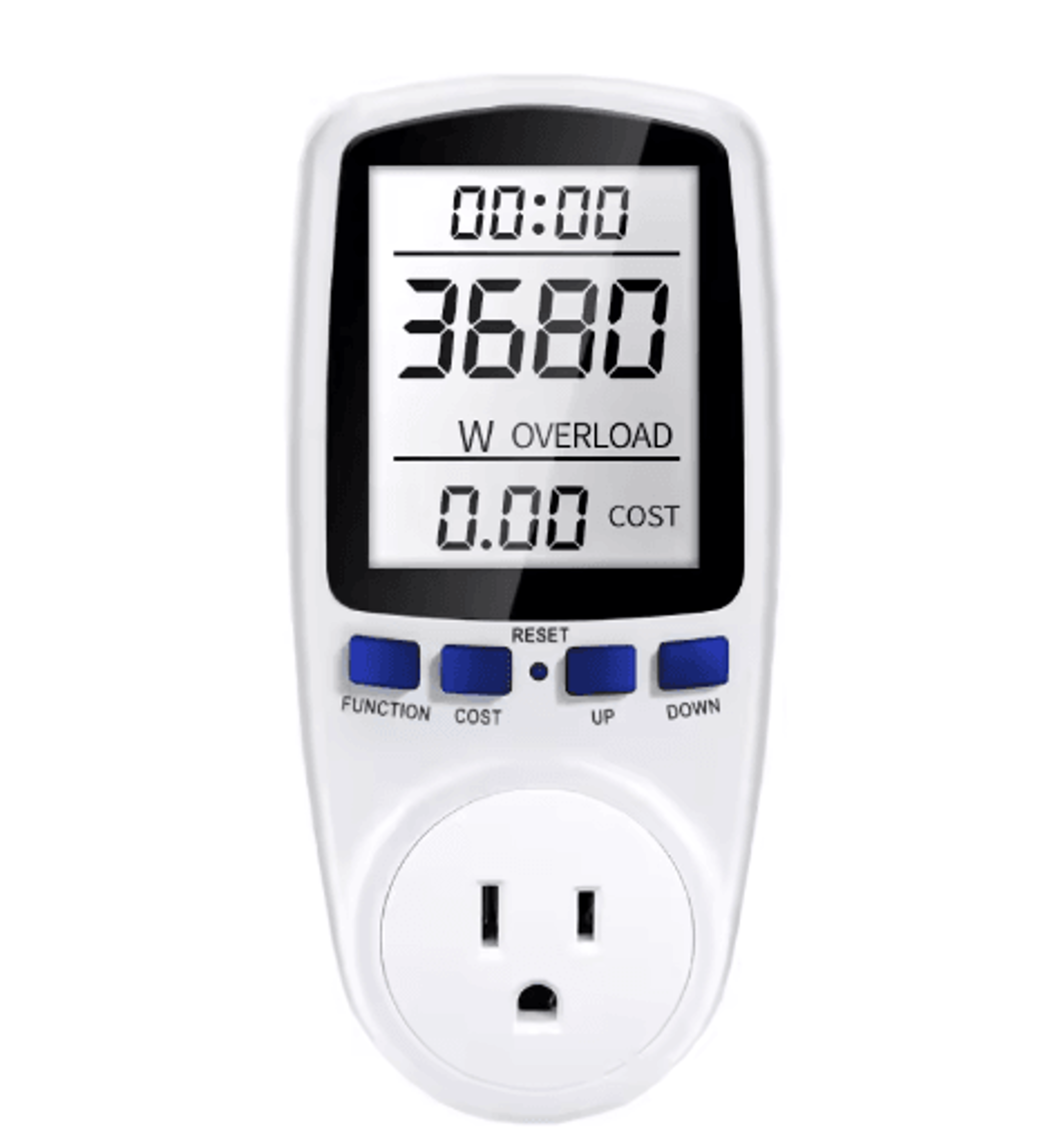 AC Digital Power Meter  LCD Wattmeter  KWh Electricity Monitor 5