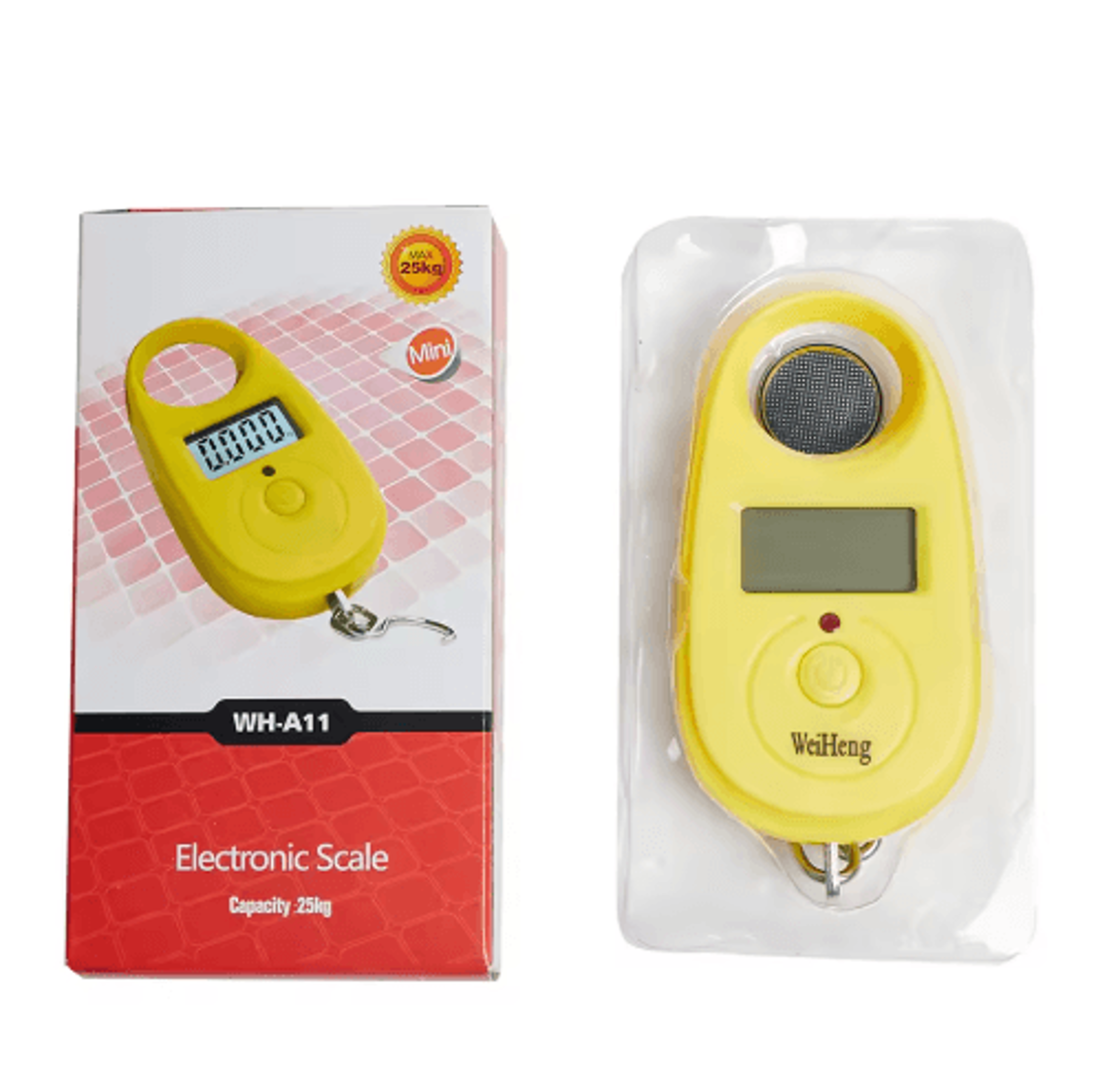 25kg Mini Digital Hanging Scale  Portable Fishing  Luggage Weight Tester 5