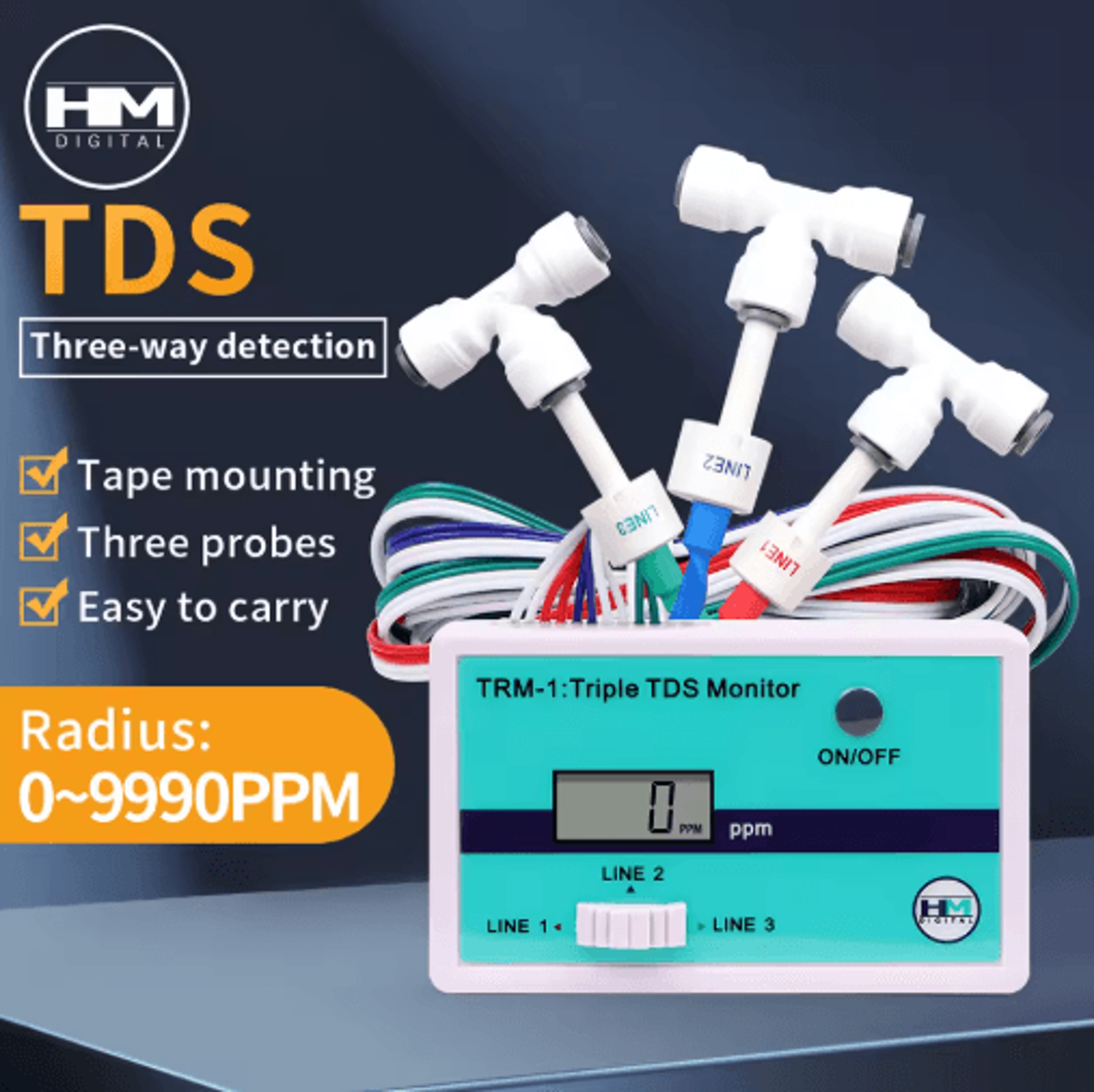 sm1/trm1 online water quality meter – tds, salinity & dissolved oxygen monitor