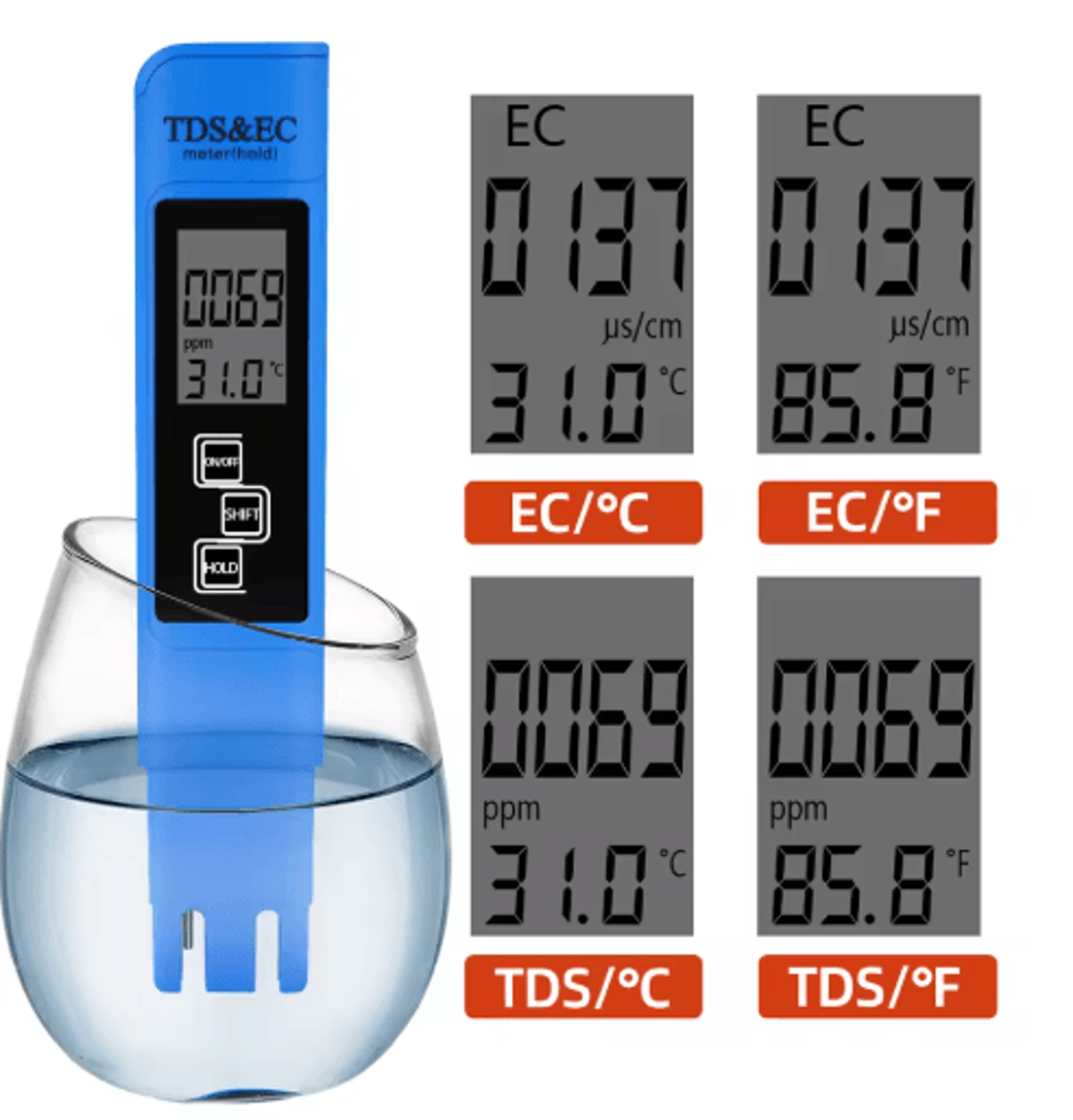 Digital PH  TDS Meter Set LCD Water Quality Testing Kit 0