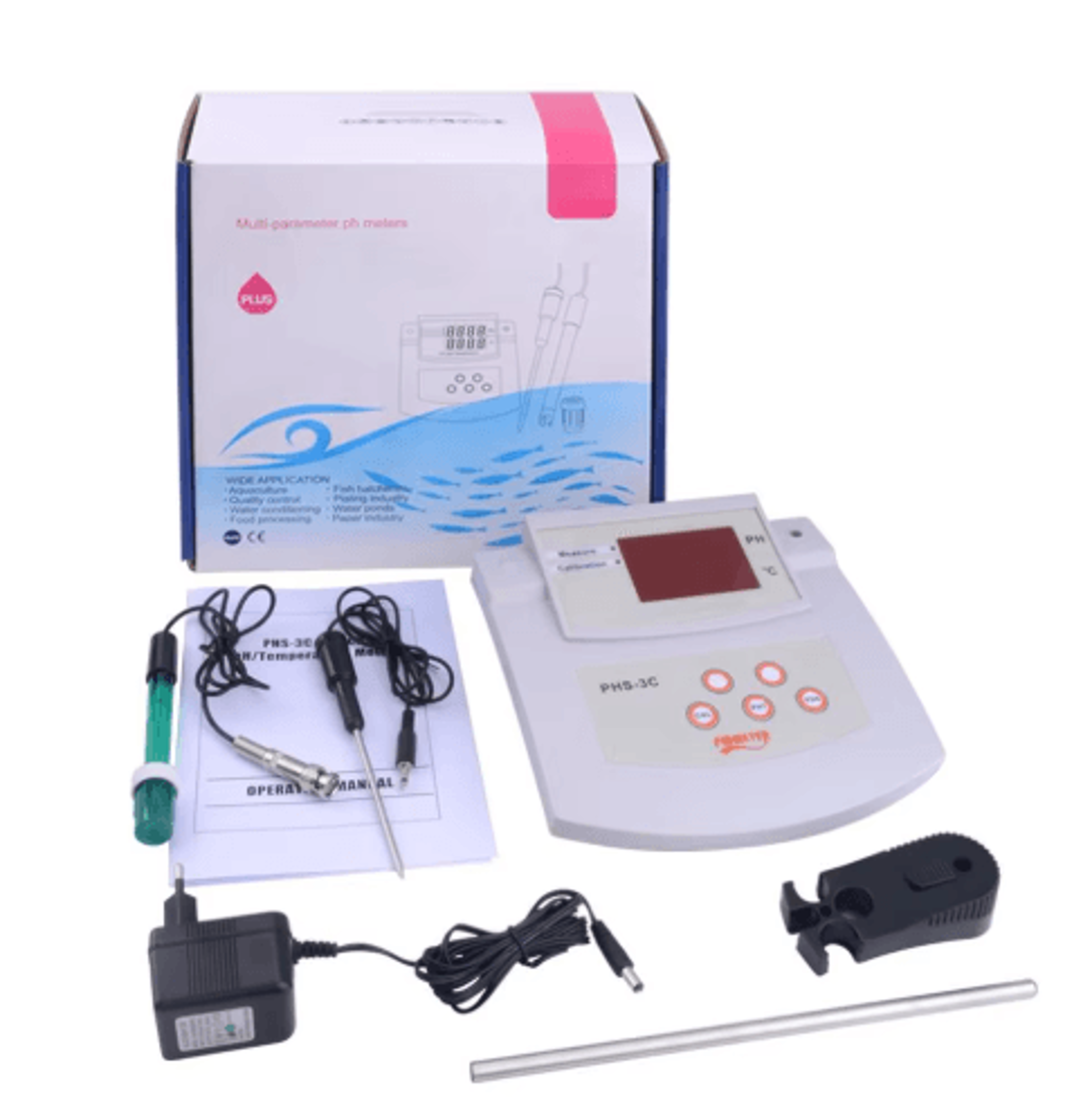 2in1 Digital PH  Temperature Meter  Desktop Water Quality Analyzer 5