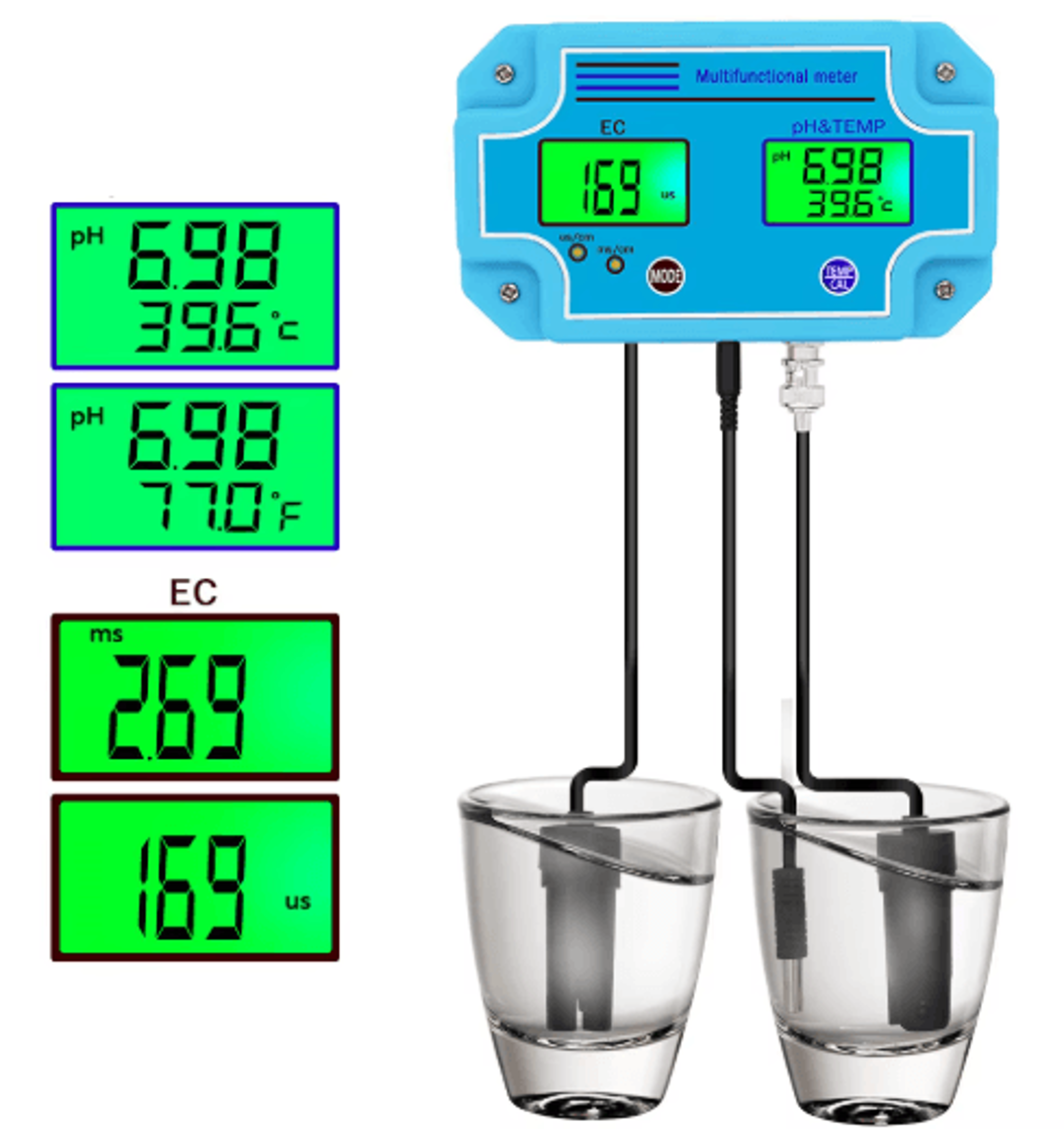 PHEC2981 Digital PH  EC Meter  2in1 Water Quality Tester 0