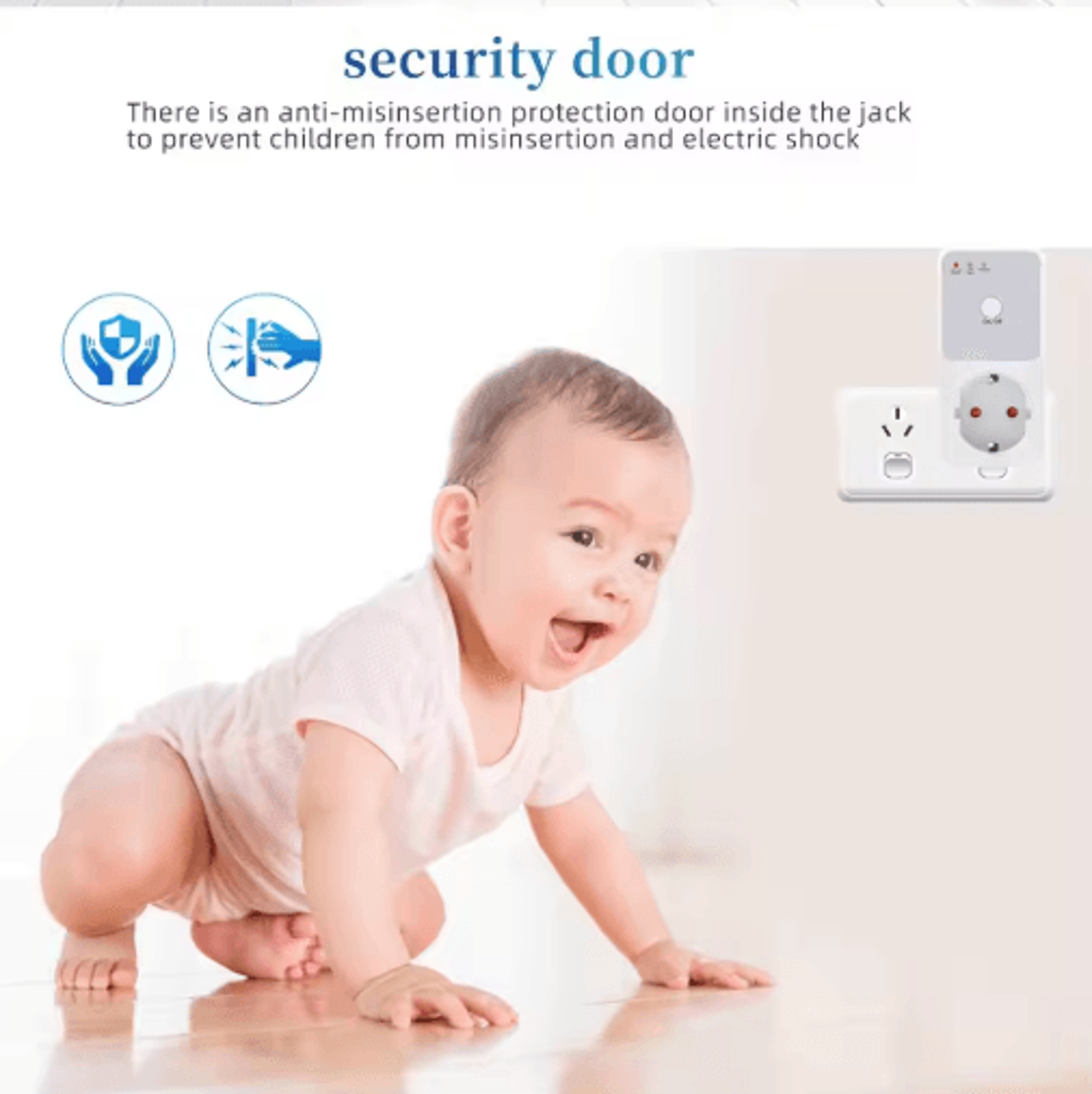 220V Refrigerator Voltage Protector  Automatic Relay  Surge Protection Socket 8