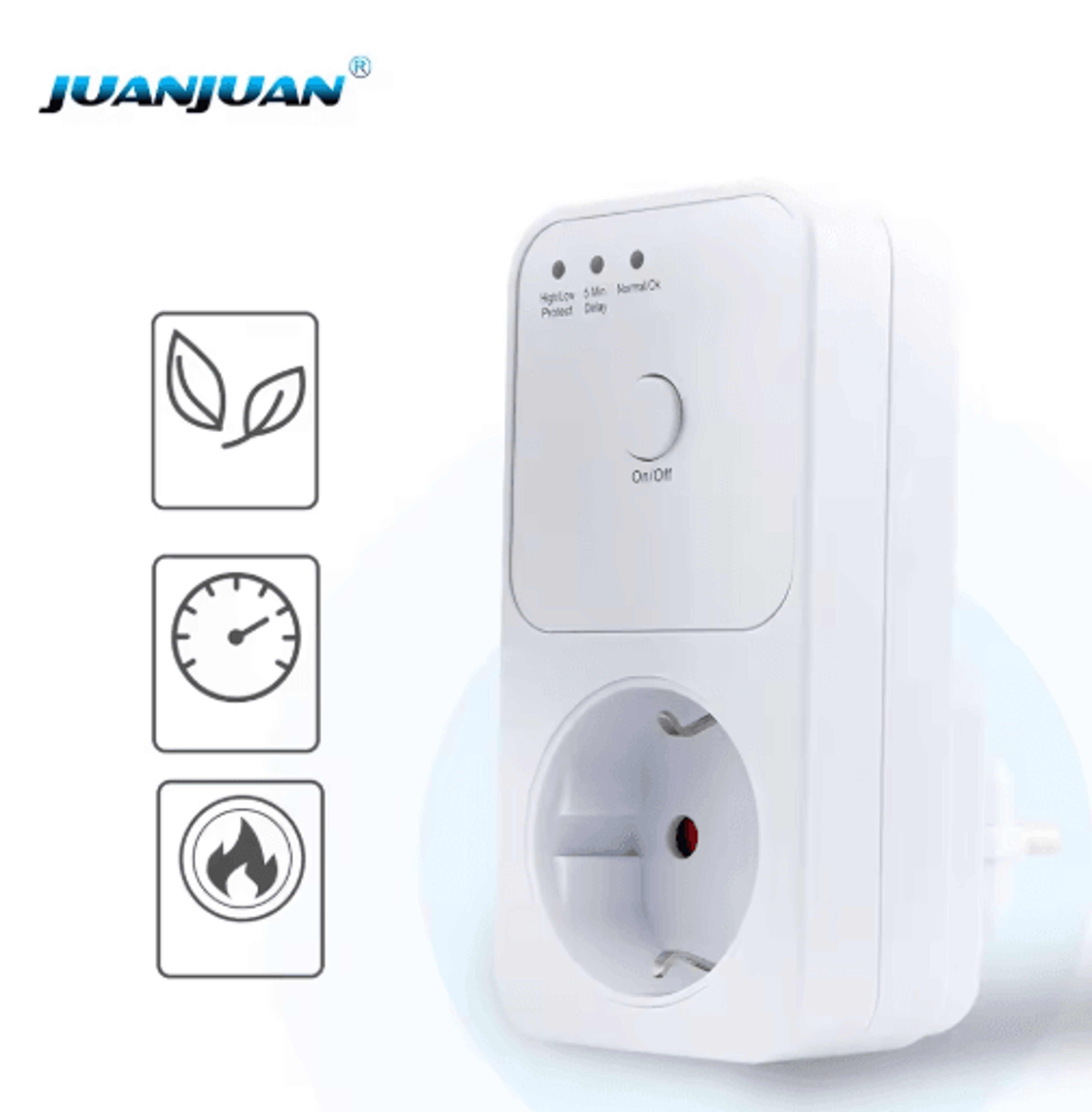 220V Refrigerator Voltage Protector  Automatic Relay  Surge Protection Socket 0