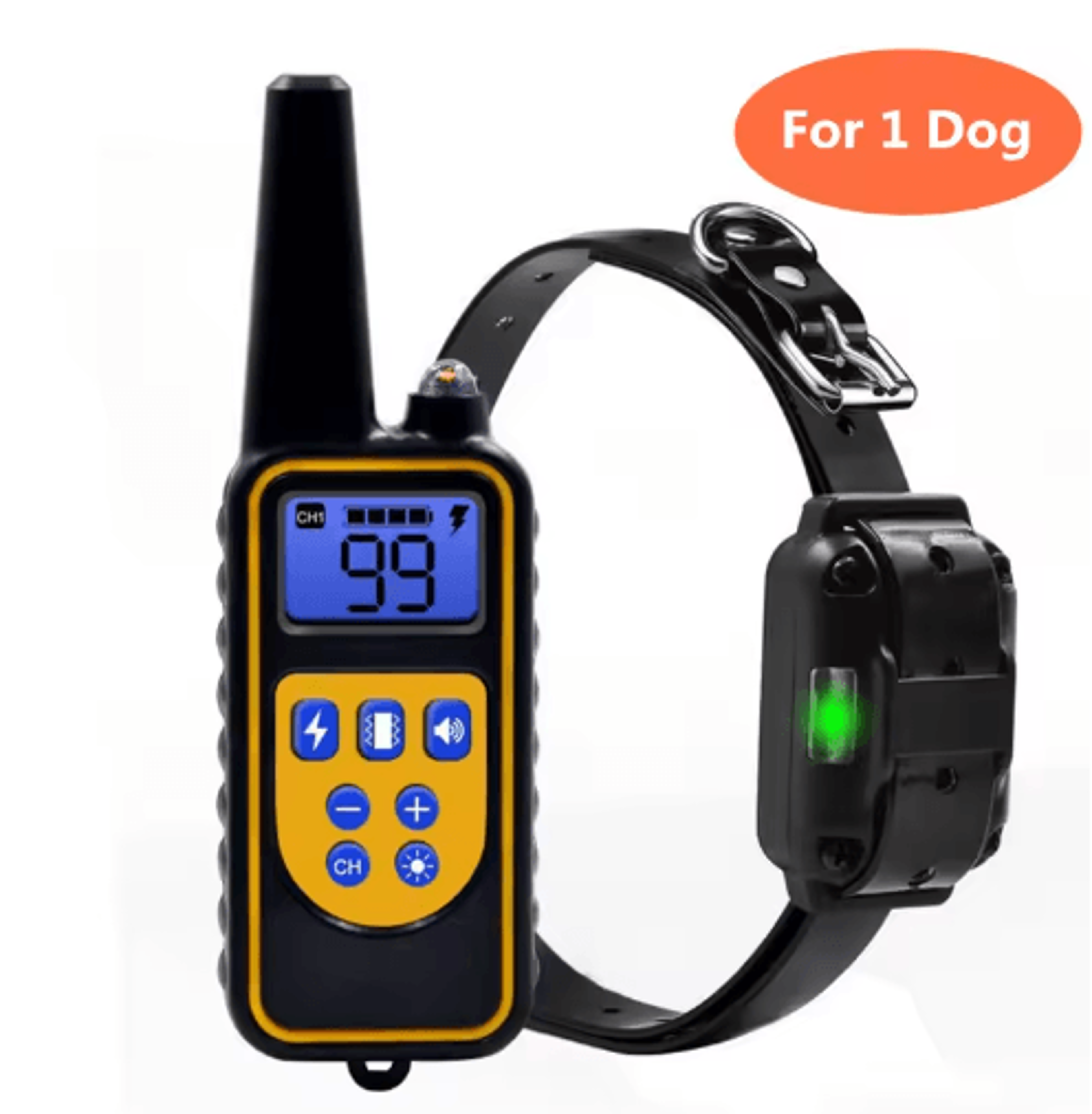 800m Remote Dog Training Collar  Rechargeable Waterproof Collar With LCD Display 8