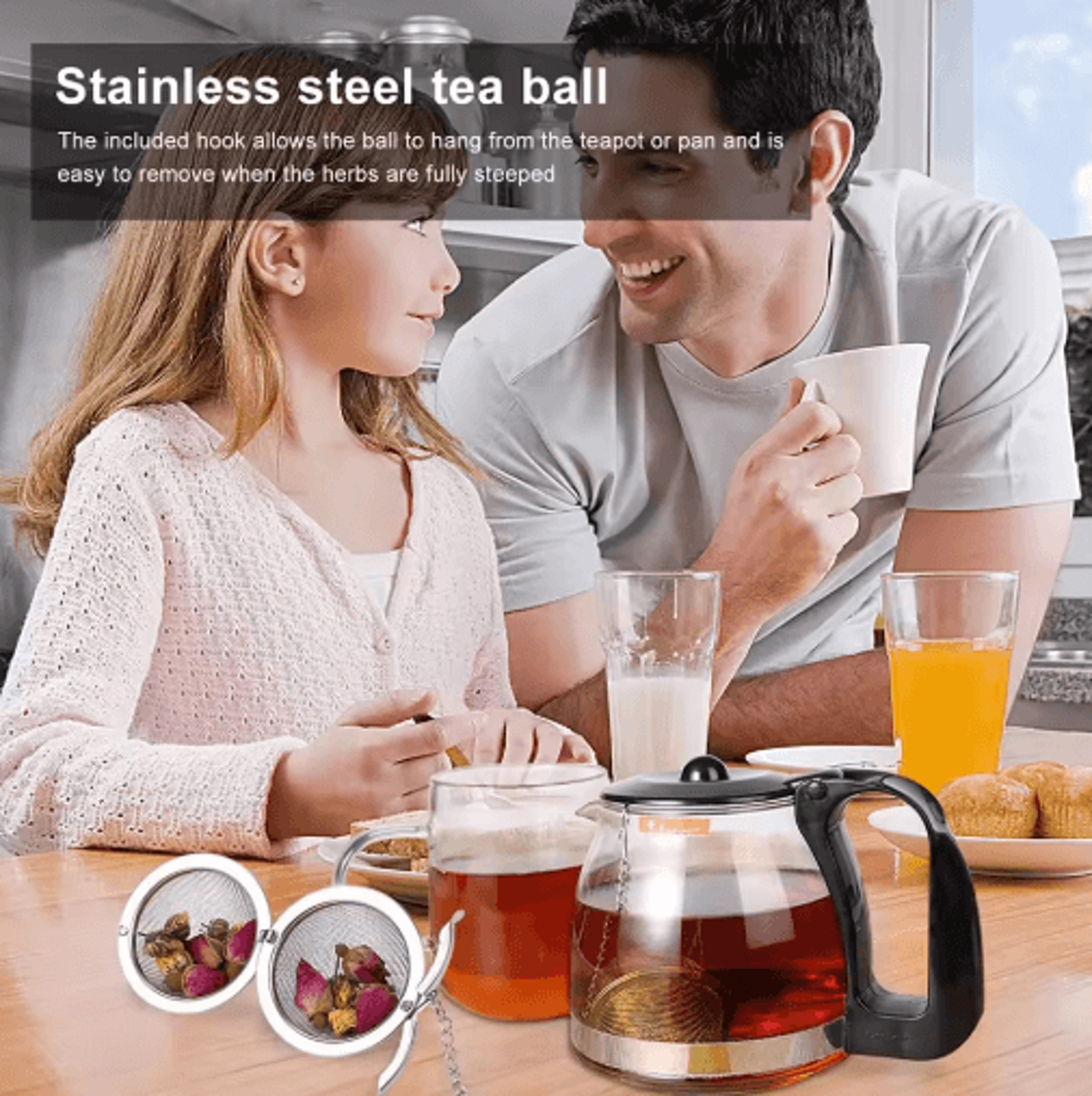 Stainless Steel Tea Infuser Balls  Locking Mesh Strainers For Loose Leaf Tea 7