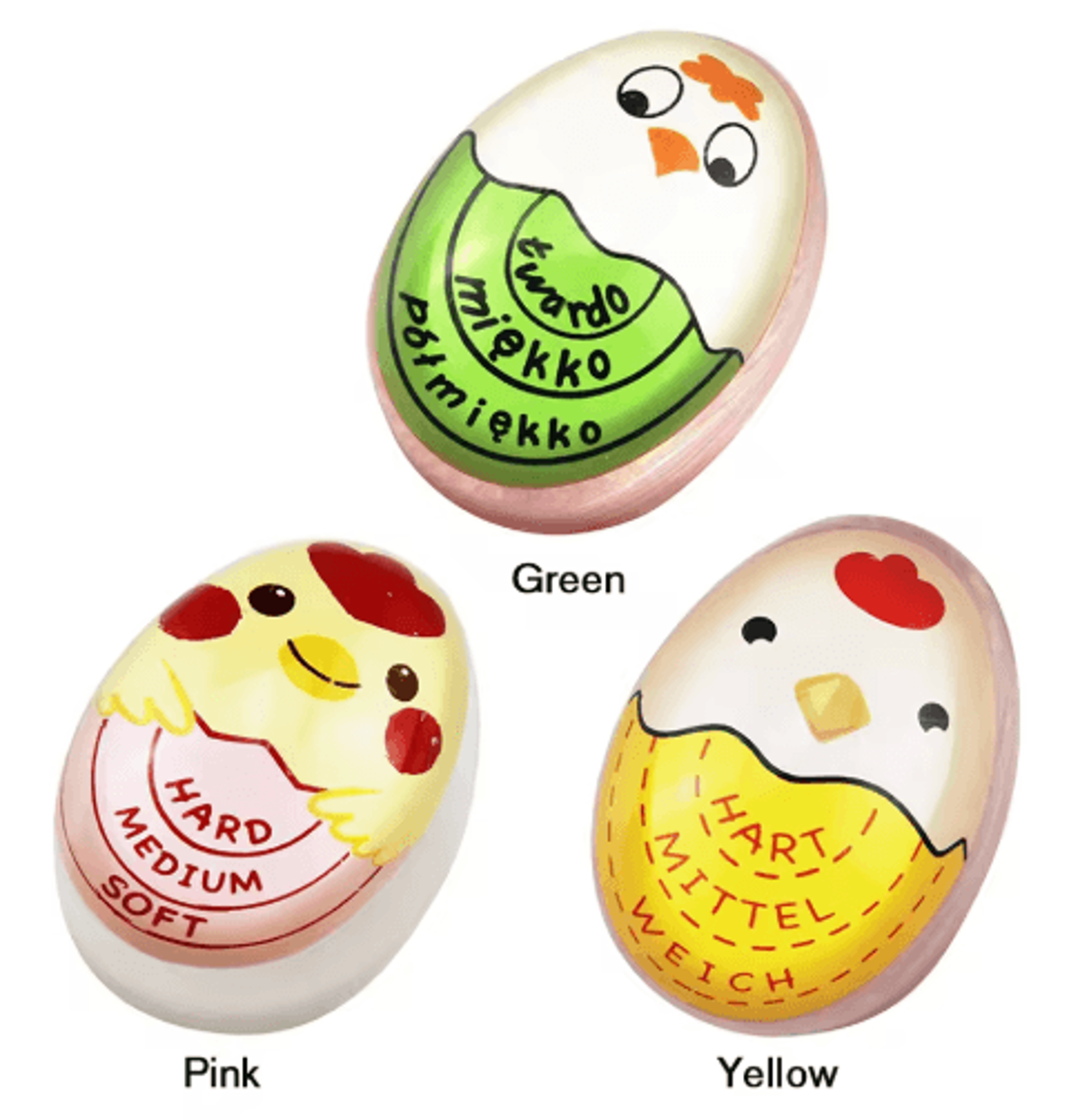 ColorChanging Boiled Egg Timer  Reusable Egg Boiling Kitchen Tool 0