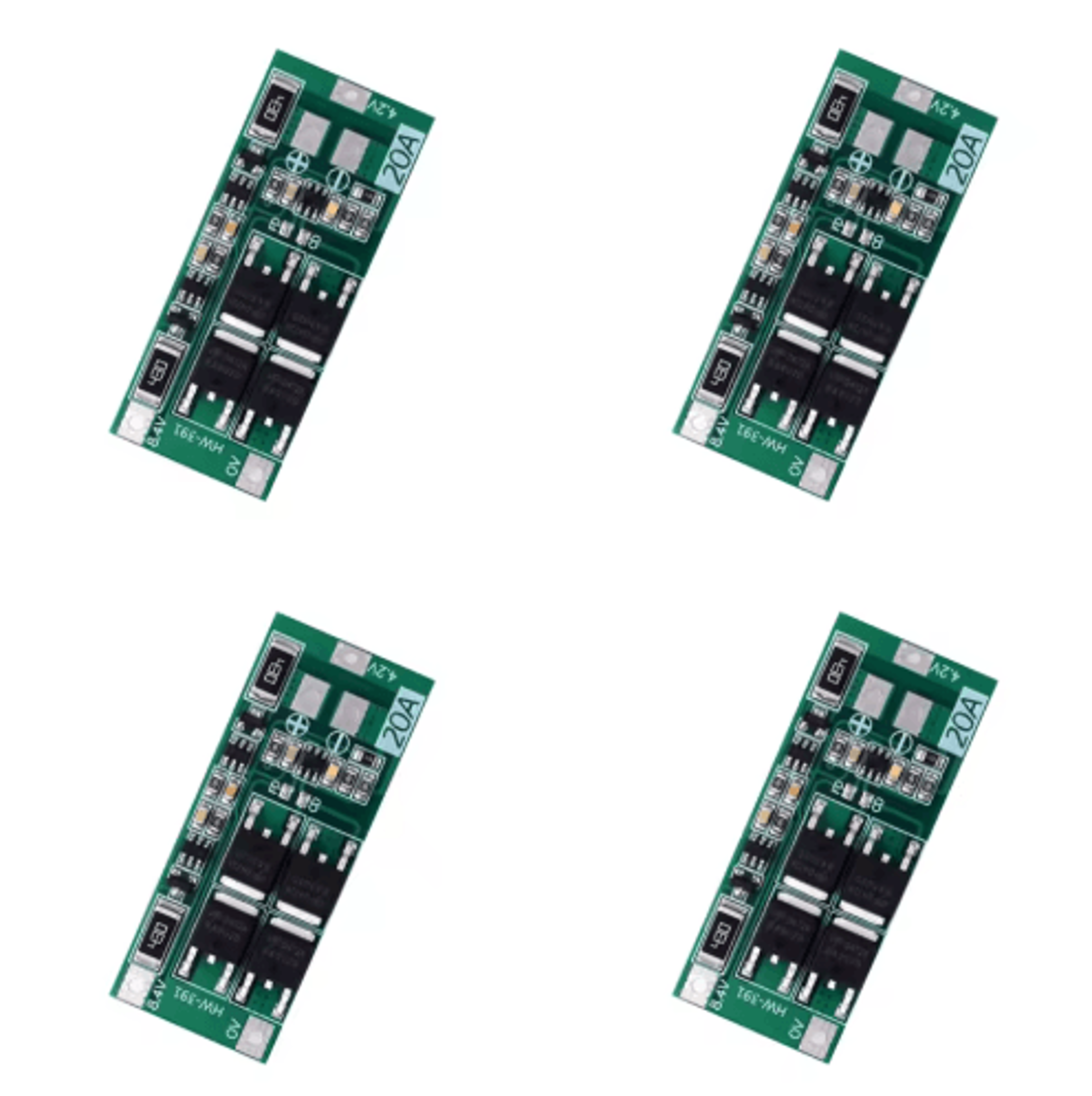 HW391 2S 20A BMS Module  18650 Lithium Battery Protection Board 2