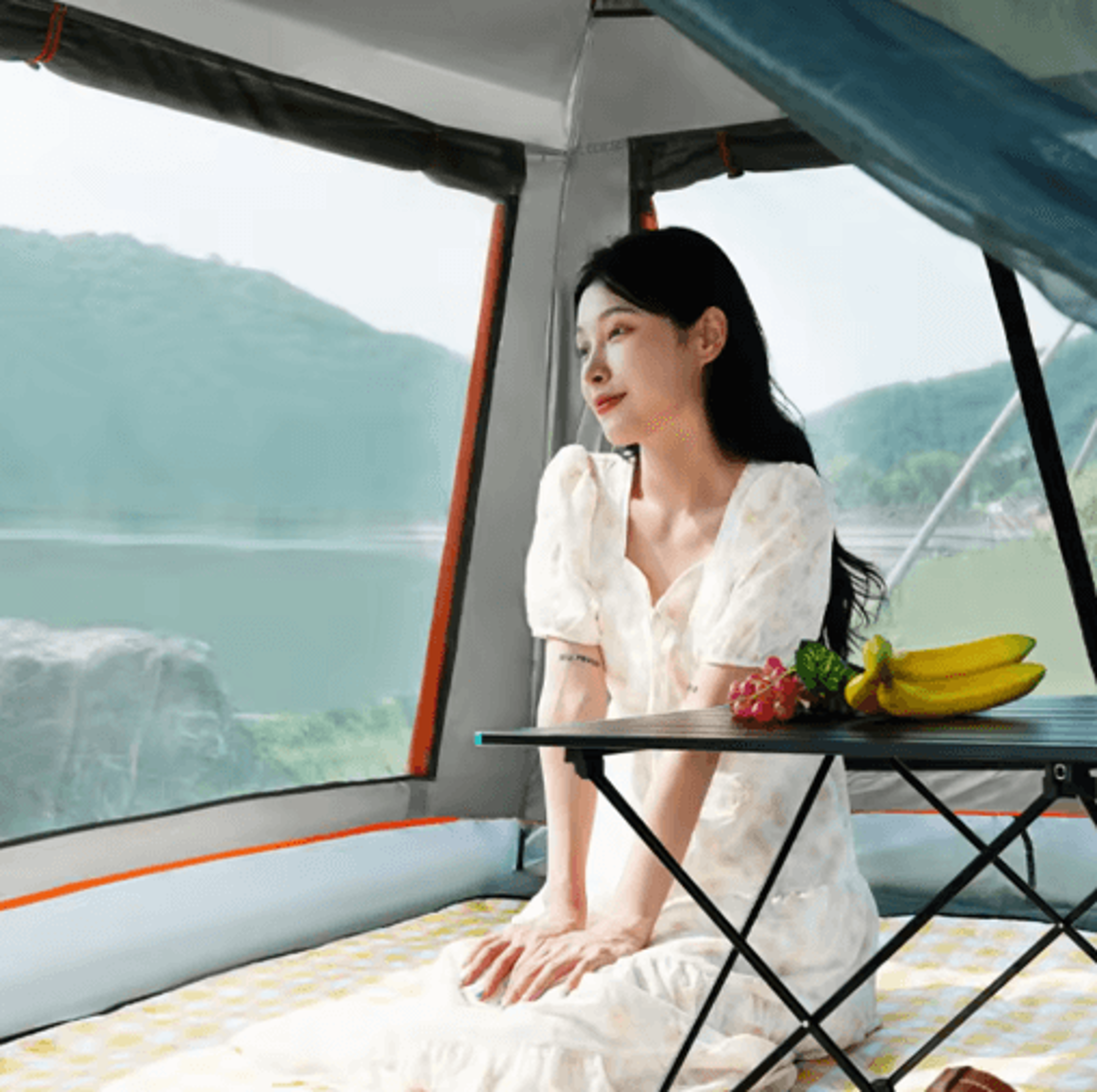 24m Camping Shower Tent  Waterproof Portable Privacy Canopy For 36 People 7