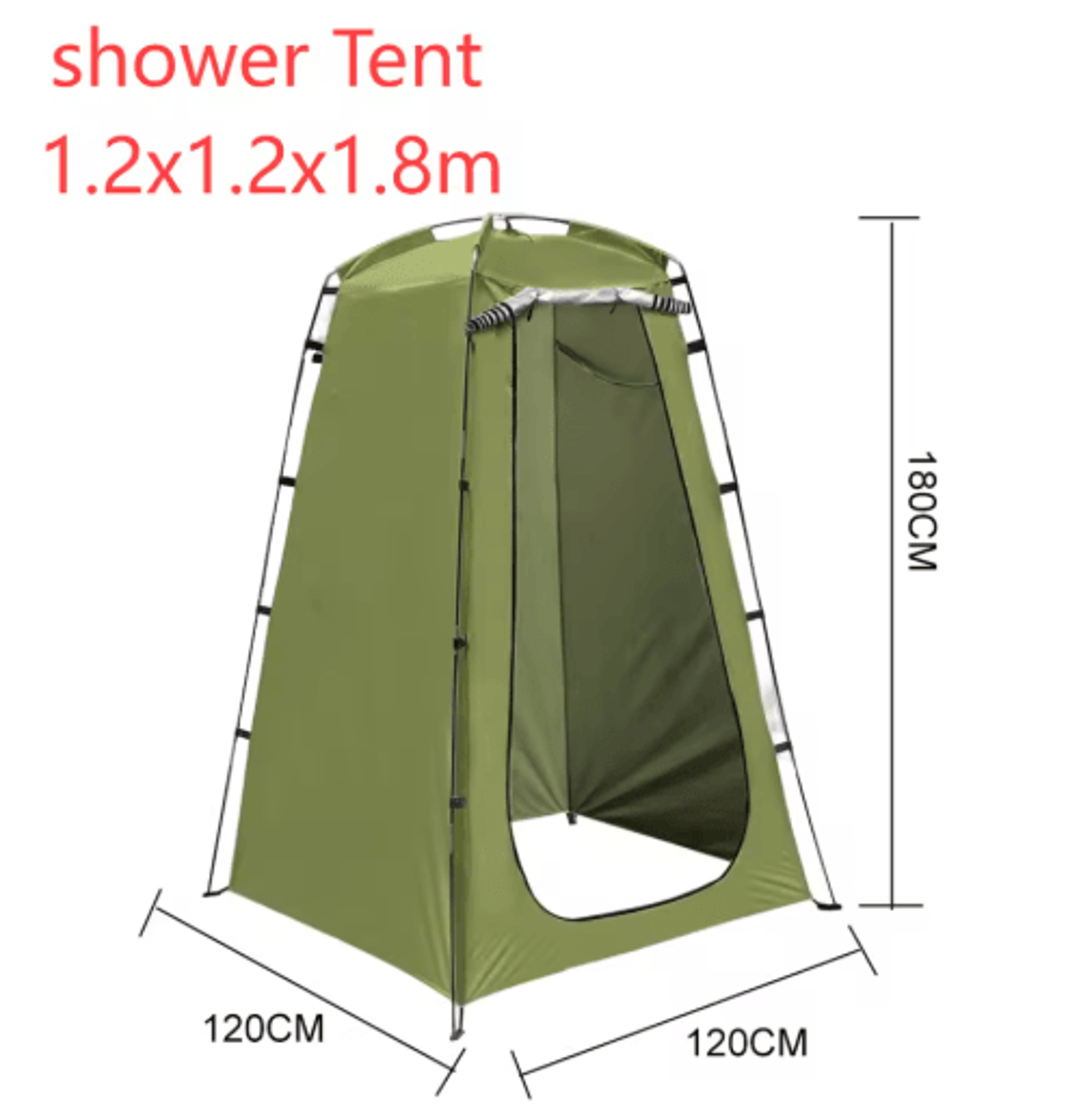 24m Camping Shower Tent  Waterproof Portable Privacy Canopy For 36 People 5