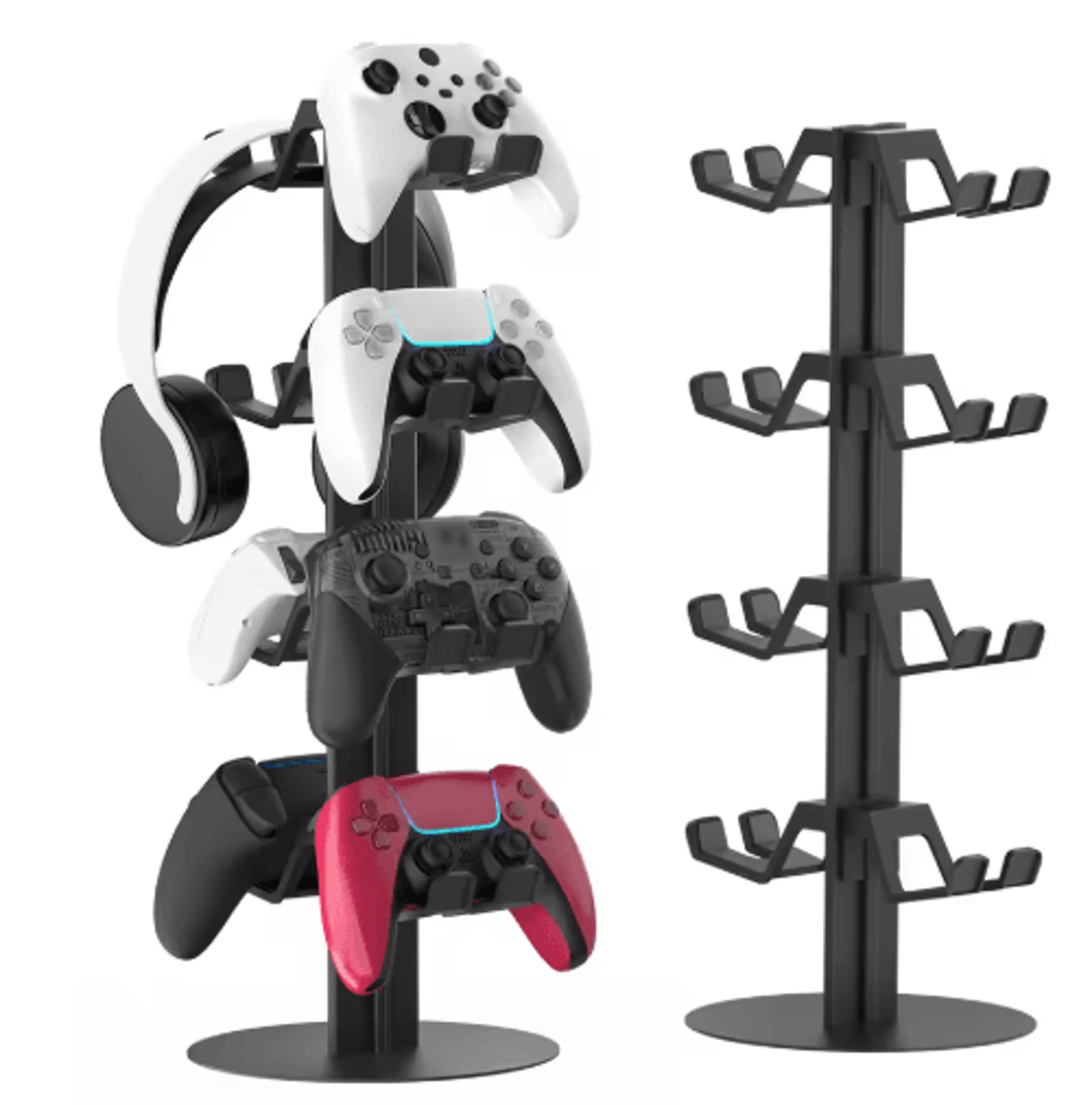 Metal Headset  Controller Stand  Universal Gaming Accessory Organizer 0