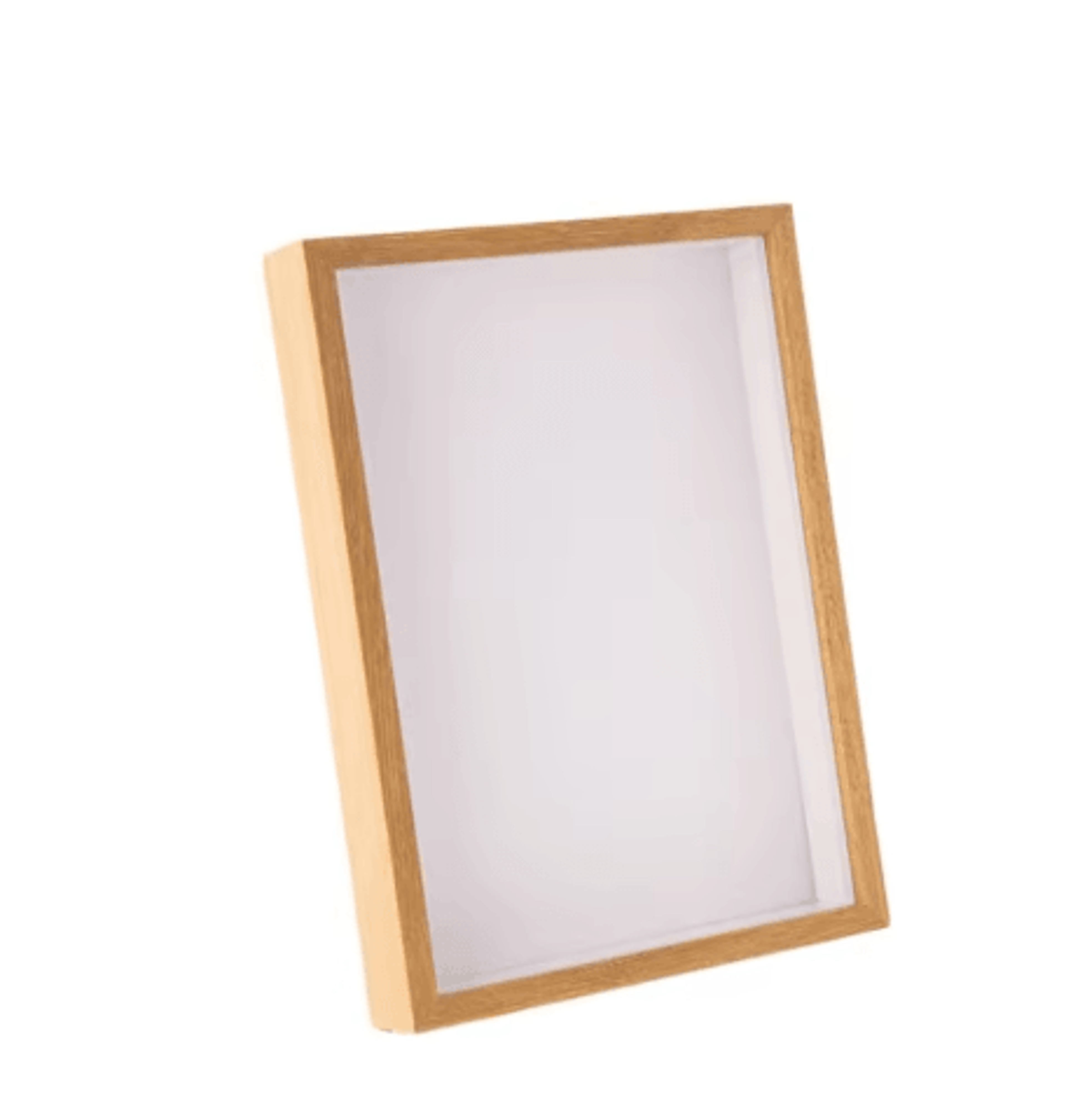 Wooden Shadow Box Frame  Glass Display Case For Flowers  Keepsakes 3