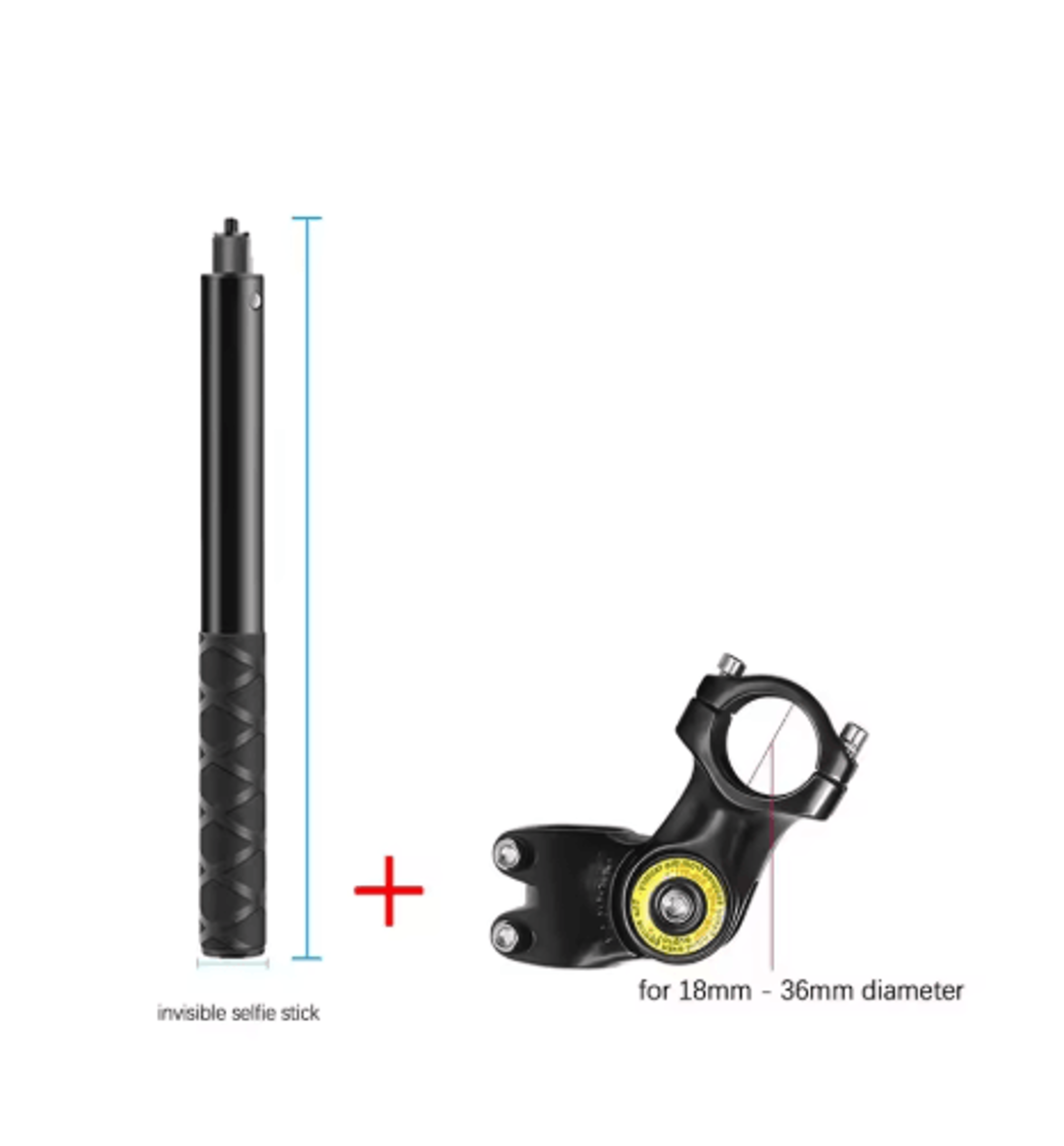 Motorcycle  Bicycle Selfie Stick Mount  Adjustable Handlebar Camera Holder 1