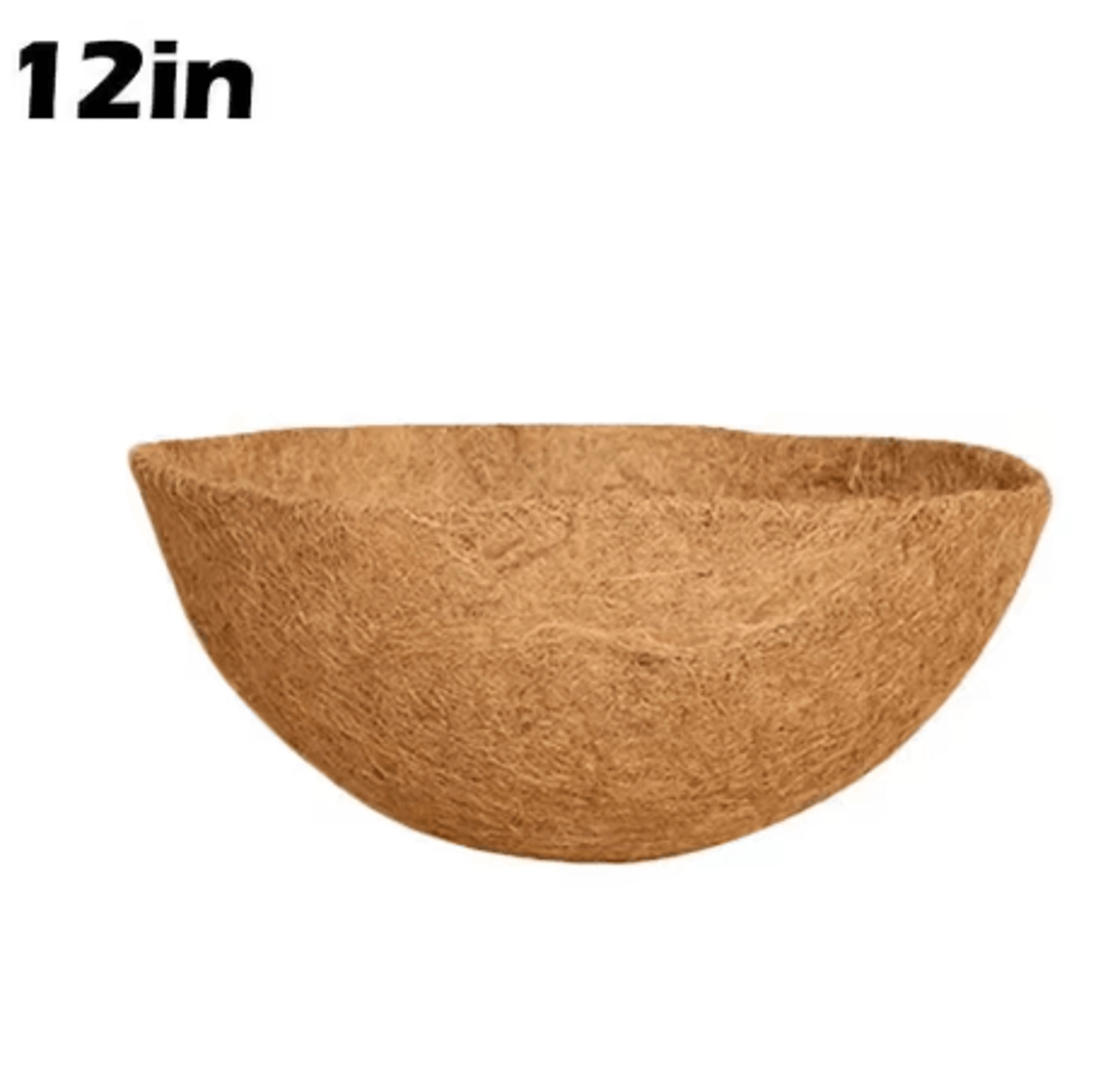 Natural Coconut Hanging Basket Liner  Round Coco Planter Replacement 3
