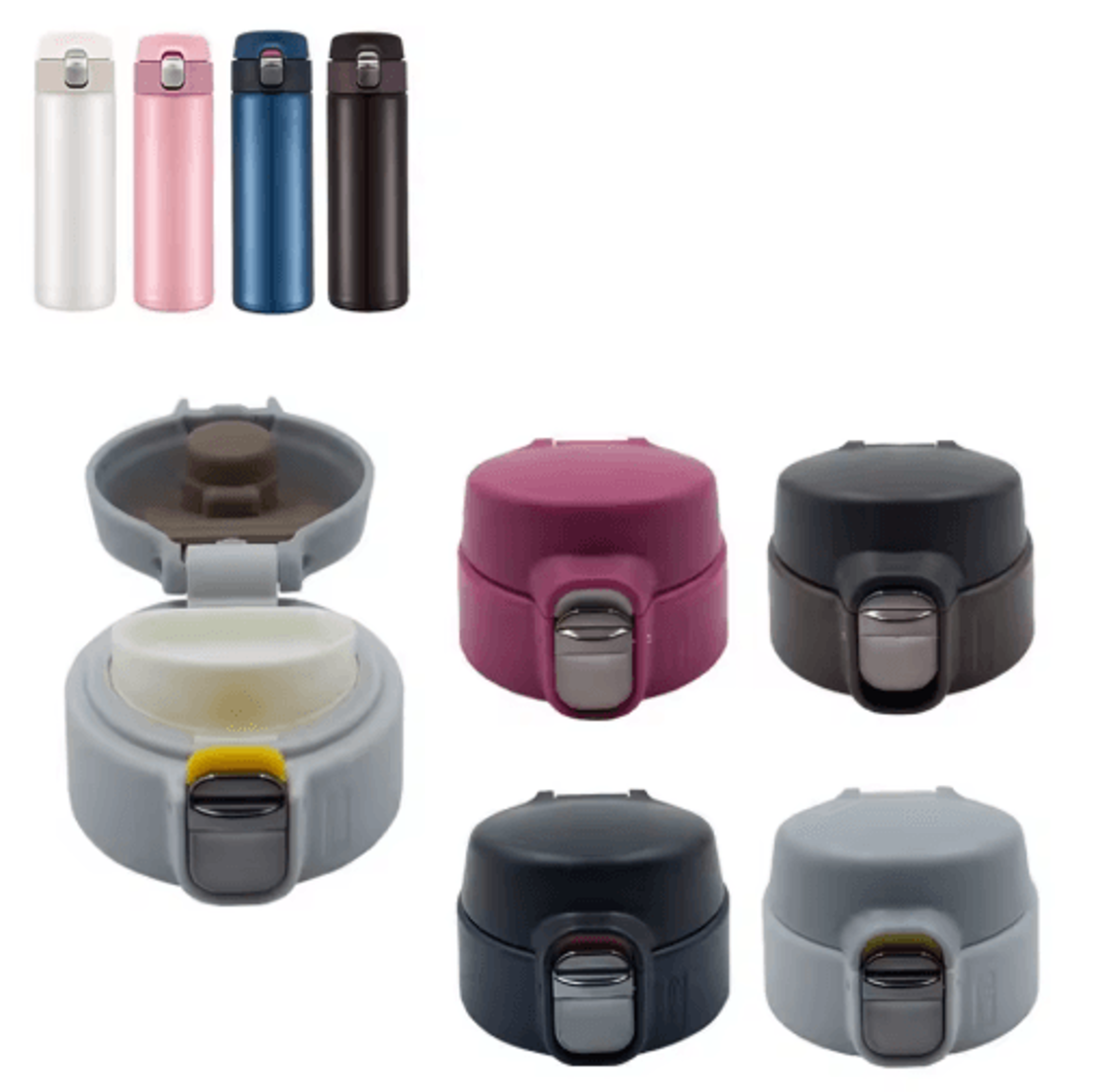 Universal Replacement Water Bottle Lid  SplashProof Bounce Cap 0
