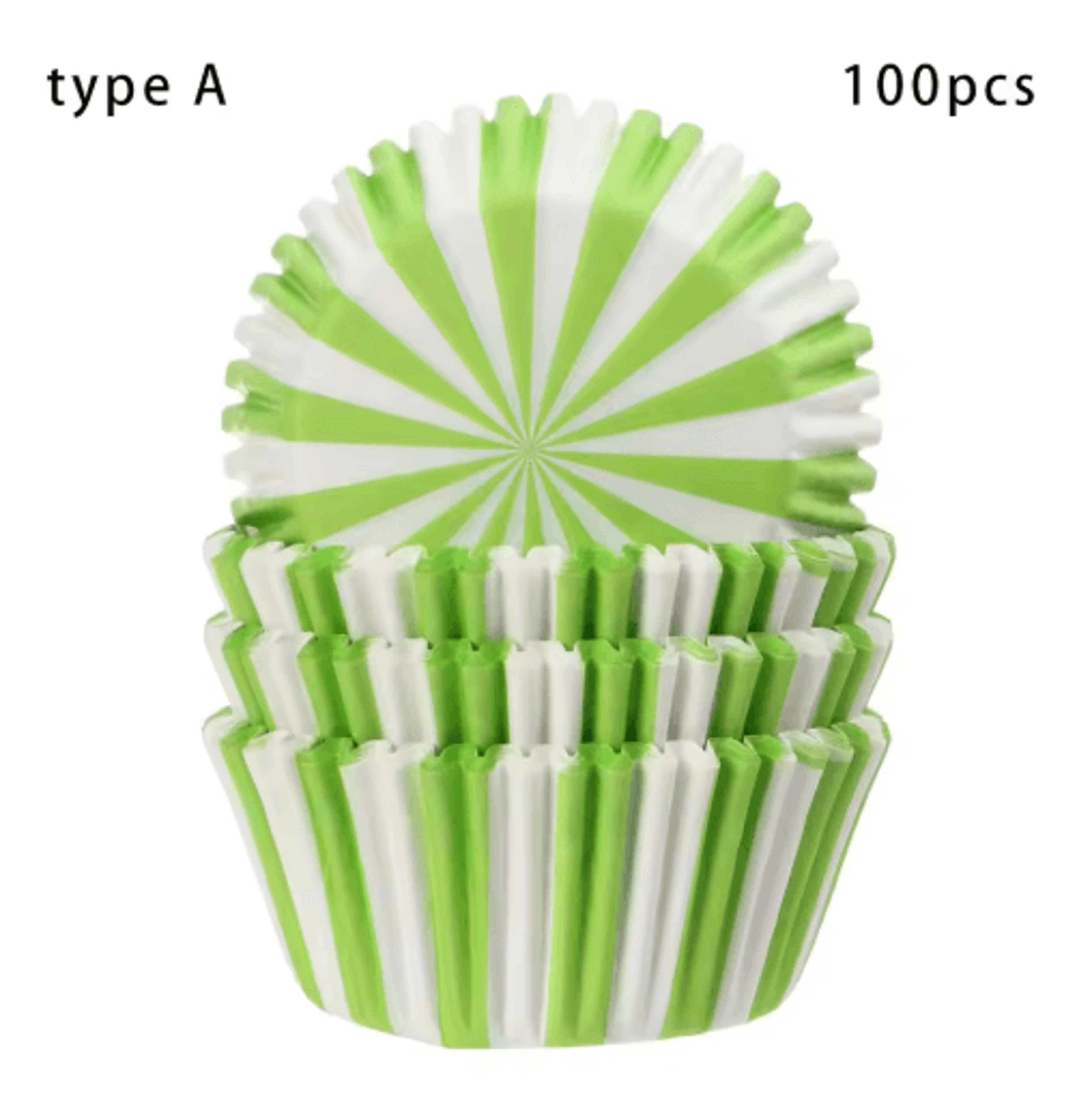 100PCS Cupcake Liners  OilProof Paper Muffin Baking Cups 8