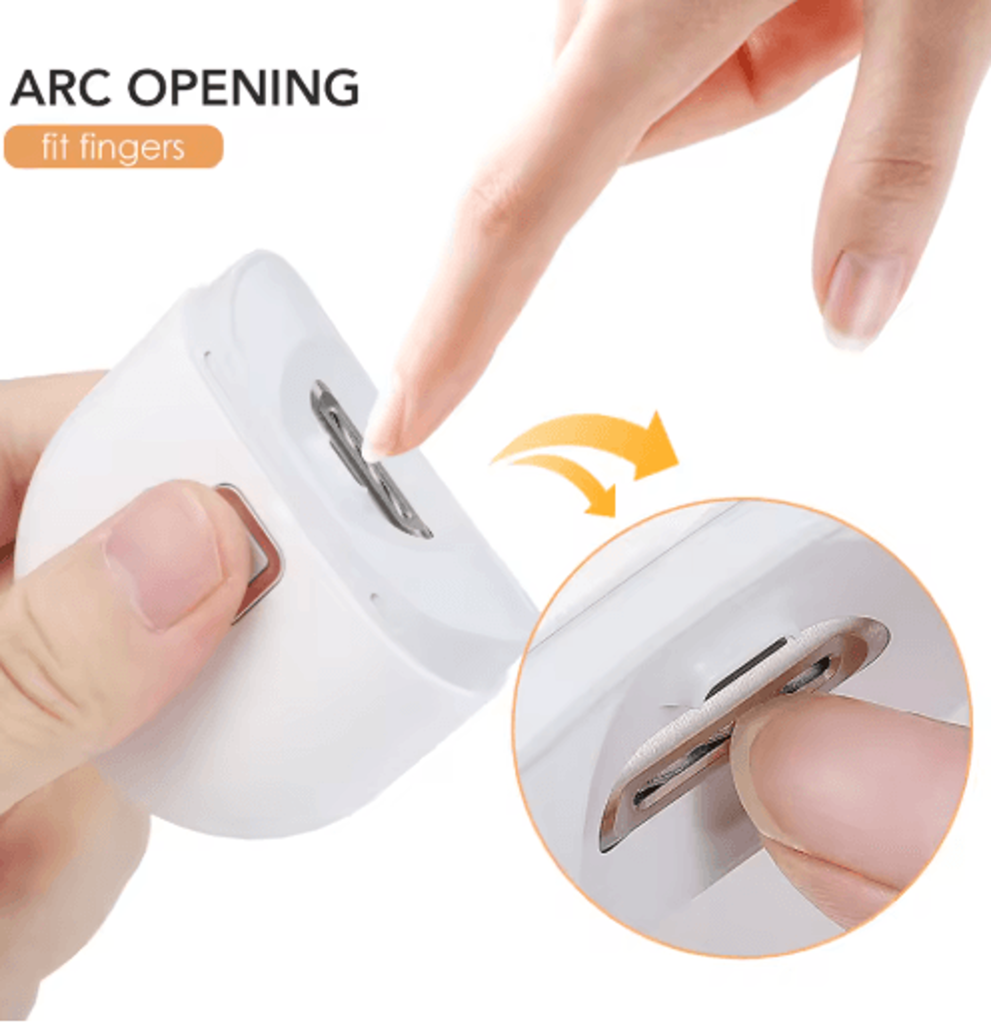 Electric Automatic Nail Clipper  USB Rechargeable Trimmer With Light 4