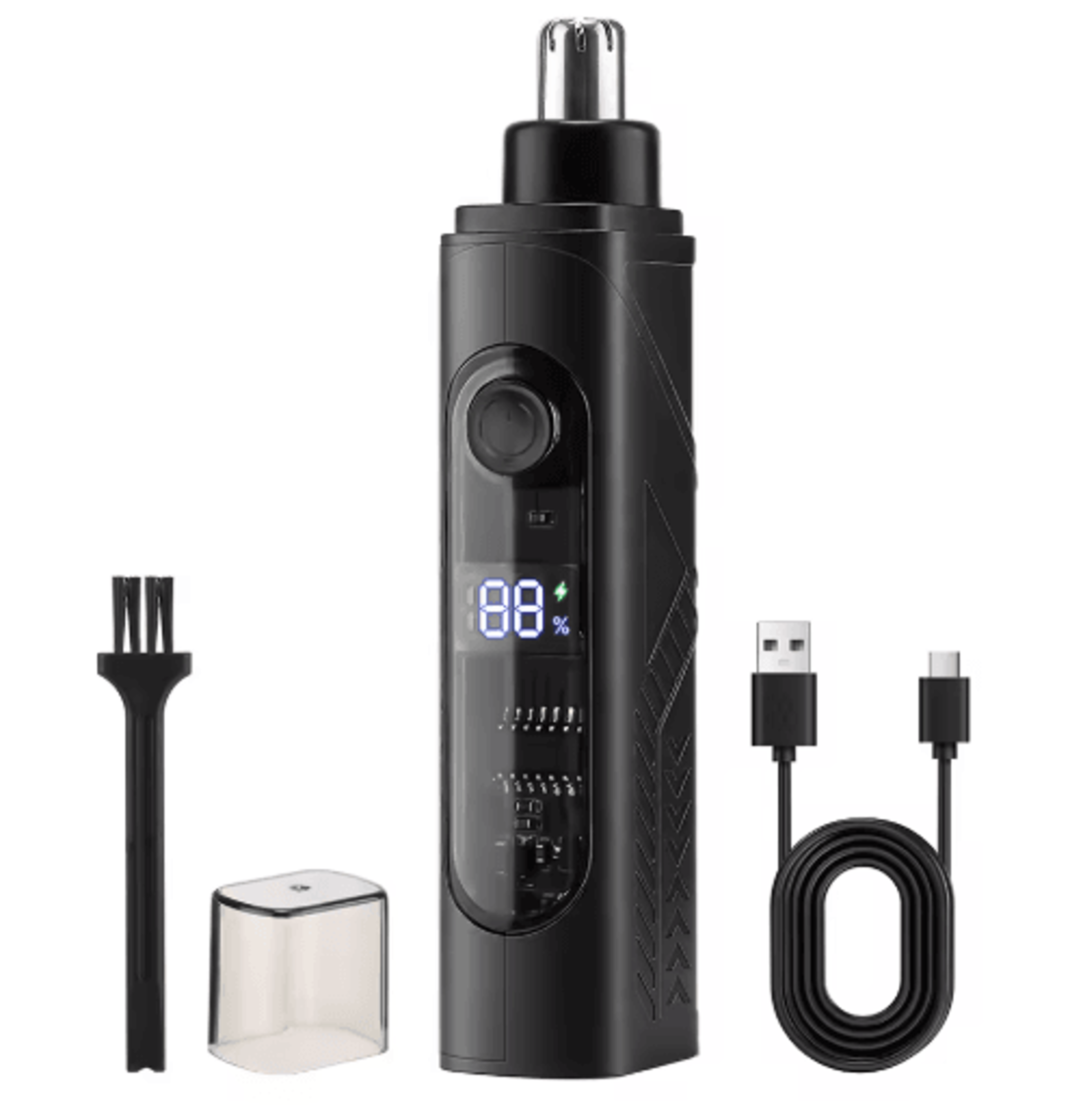 rechargeable electric nose hair trimmer – unisex ear & nose grooming tool