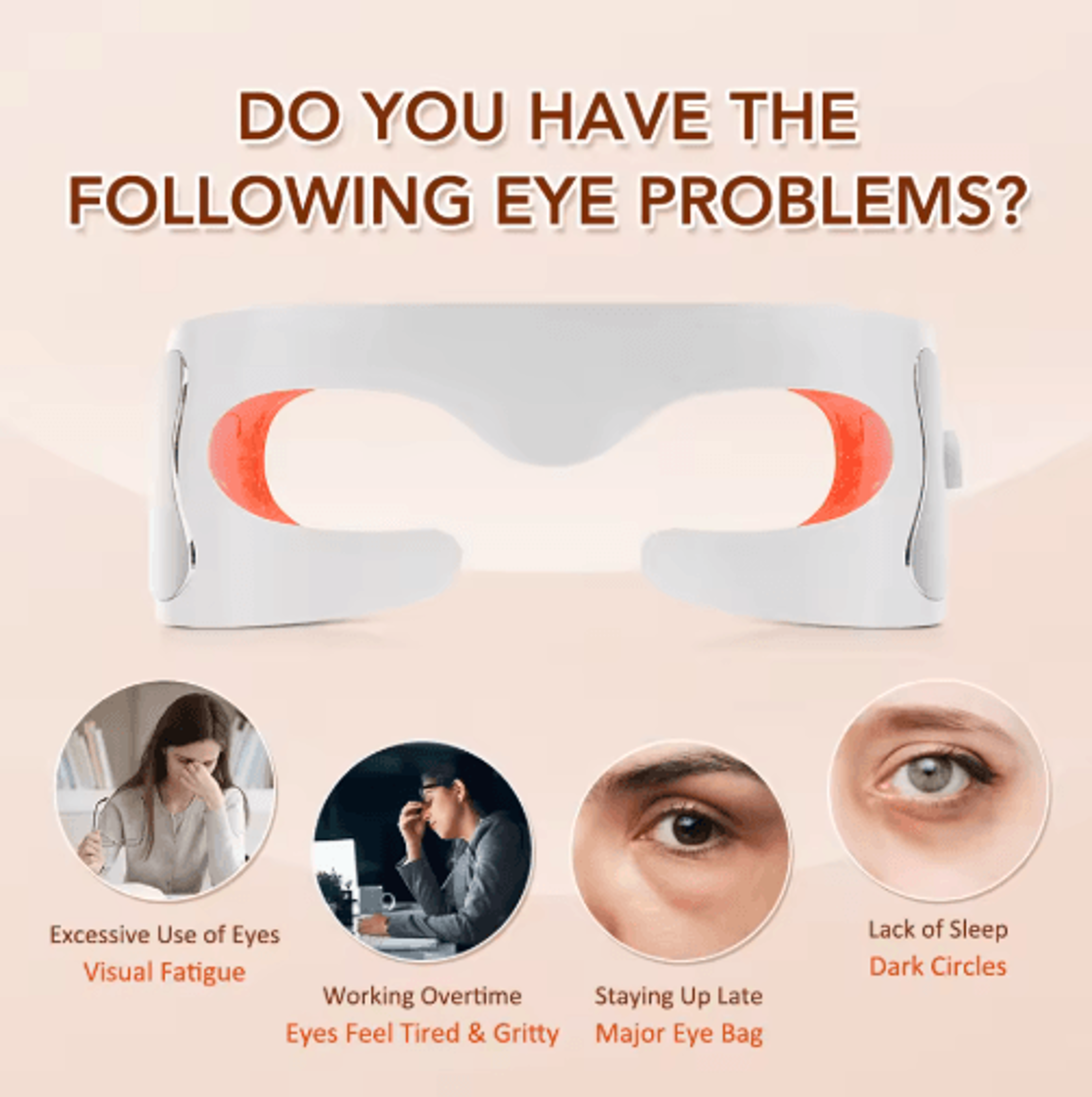 EMS Red Light Eye Massager  Relaxing UnderEye Beauty Care Device 2