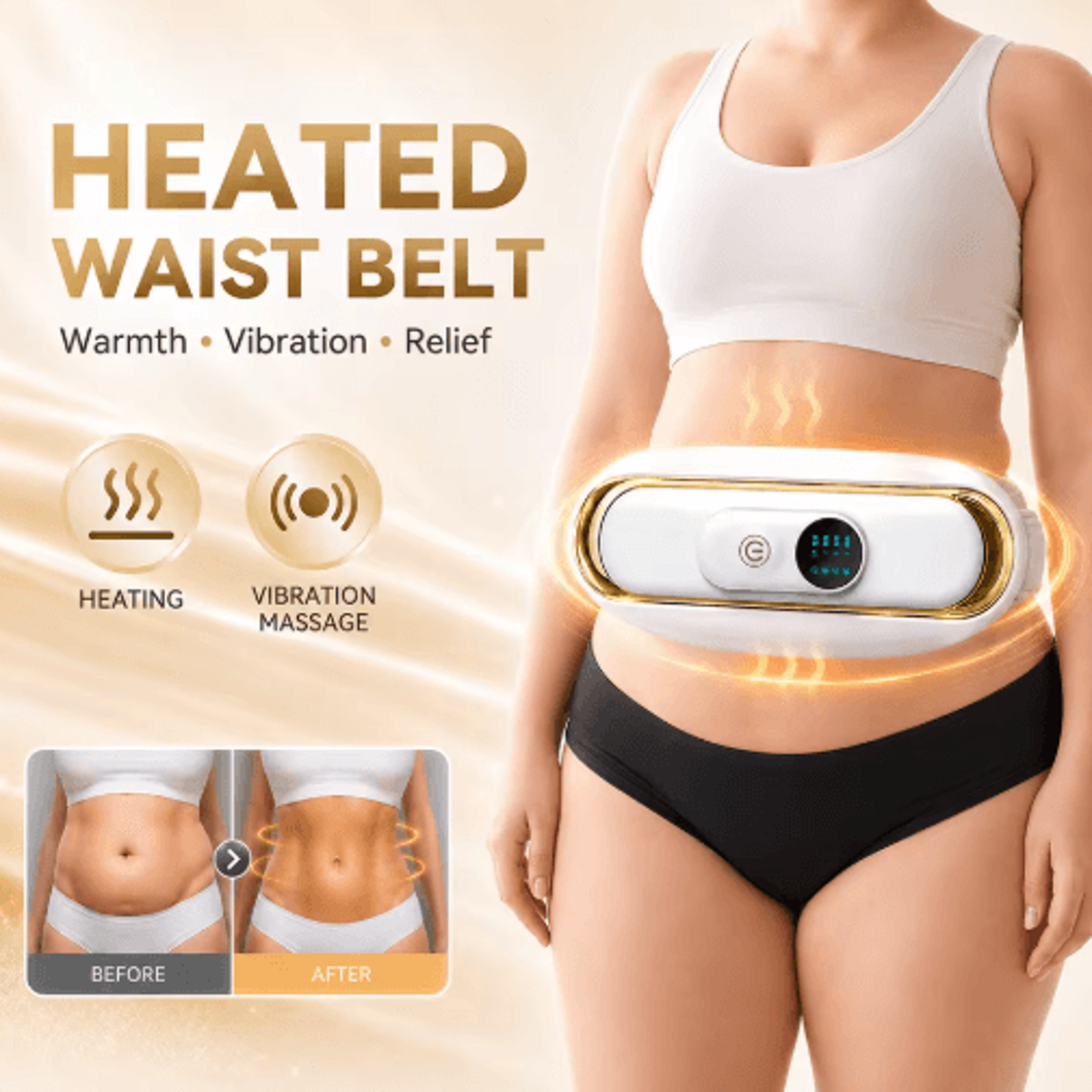 Electric Abdominal Massage Belt  Body Shaping  Belly Relaxation Massager 4
